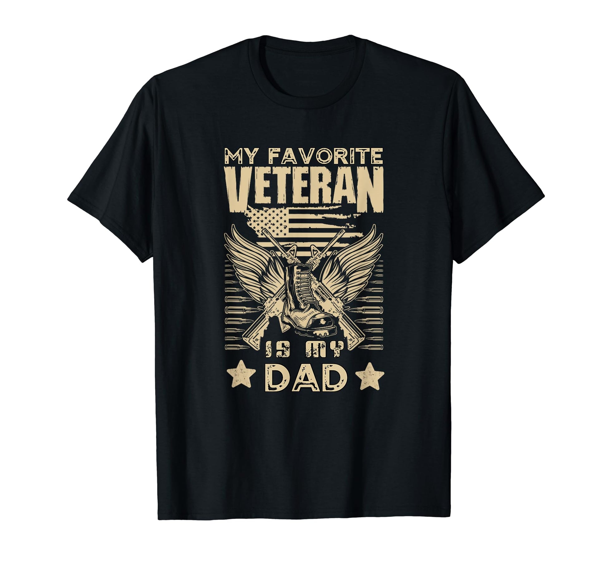 My Favorite Veteran Is My Dad T-Shirt - Custom Art Print Men Women - T-Shirt, Sweatshirt, Hoodie