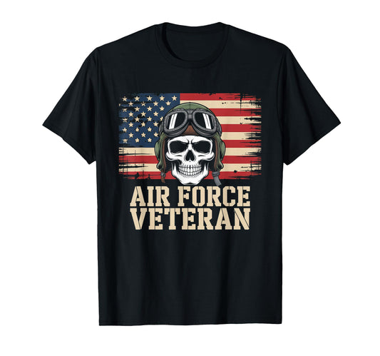 Air Force Veteran Us American Flag T-Shirt - Streetwear Style for Adults - T-Shirt, Sweatshirt, Hoodie