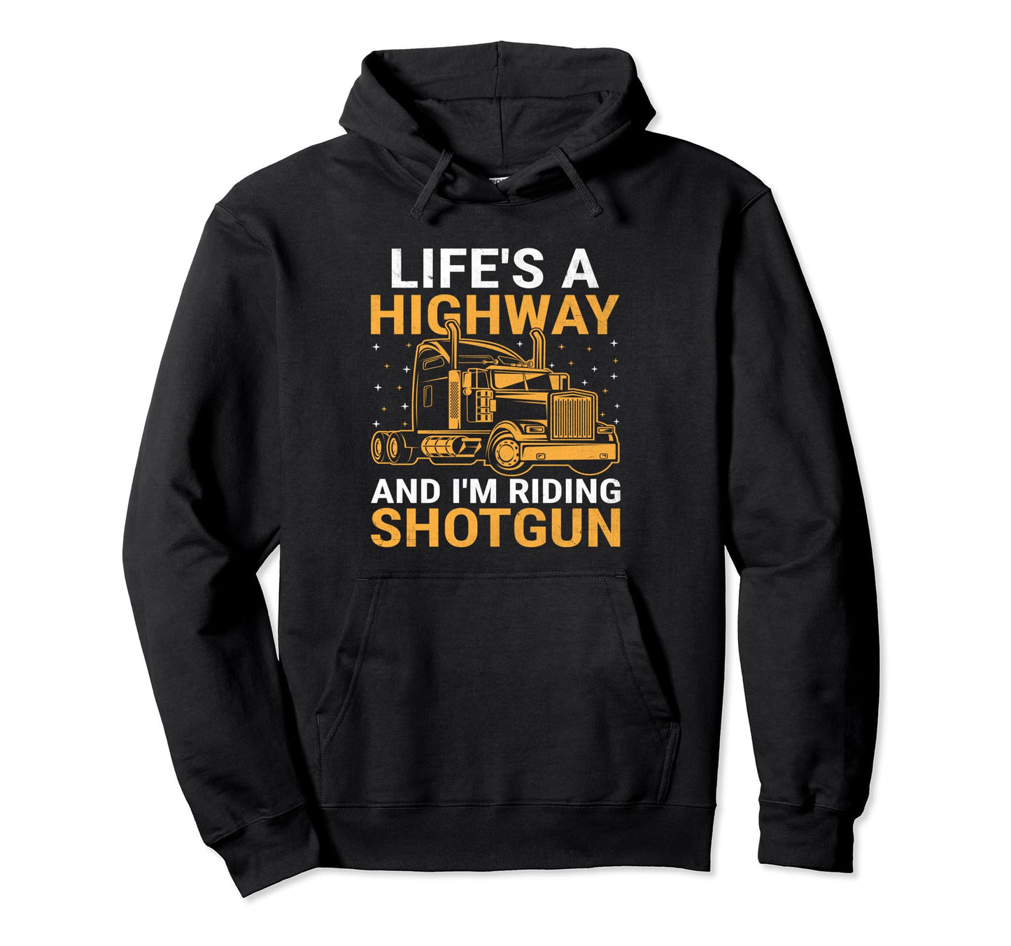 Trucker Driving Dad Trucker Father Truck Hoodie - Graphic Print for Adults - T-Shirt, Sweatshirt, Hoodie