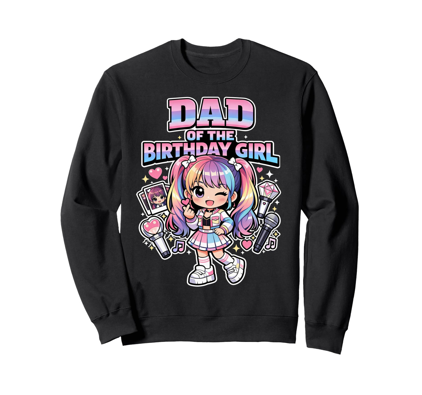Dad Birthday Korean Popular Music Sweatshirt - Novelty Apparel for Adults - T-Shirt, Sweatshirt, Hoodie