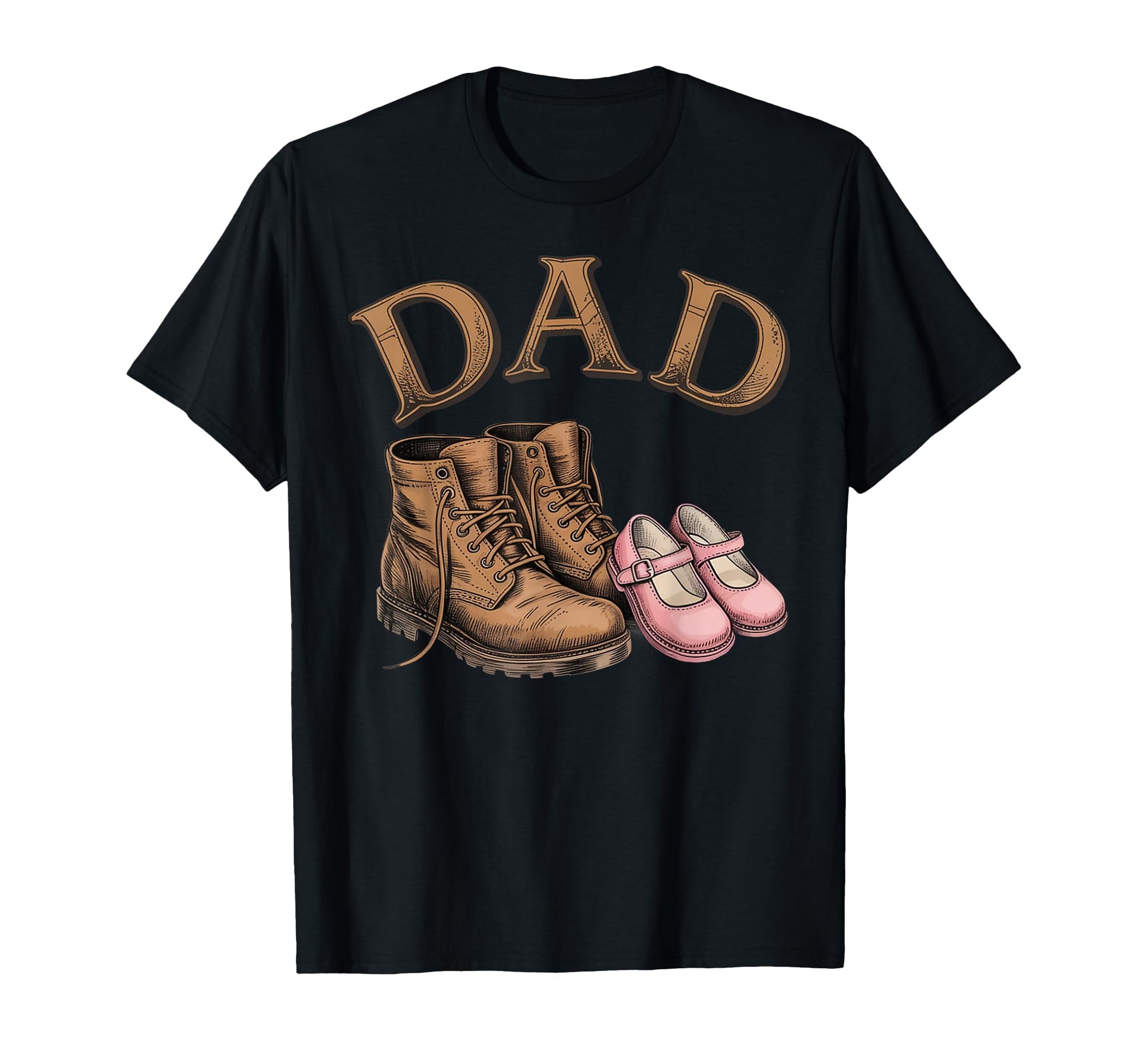 Dad Daughter Boots Father Proud Dad T-Shirt - Fun Novelty Design Unisex - T-Shirt, Sweatshirt, Hoodie