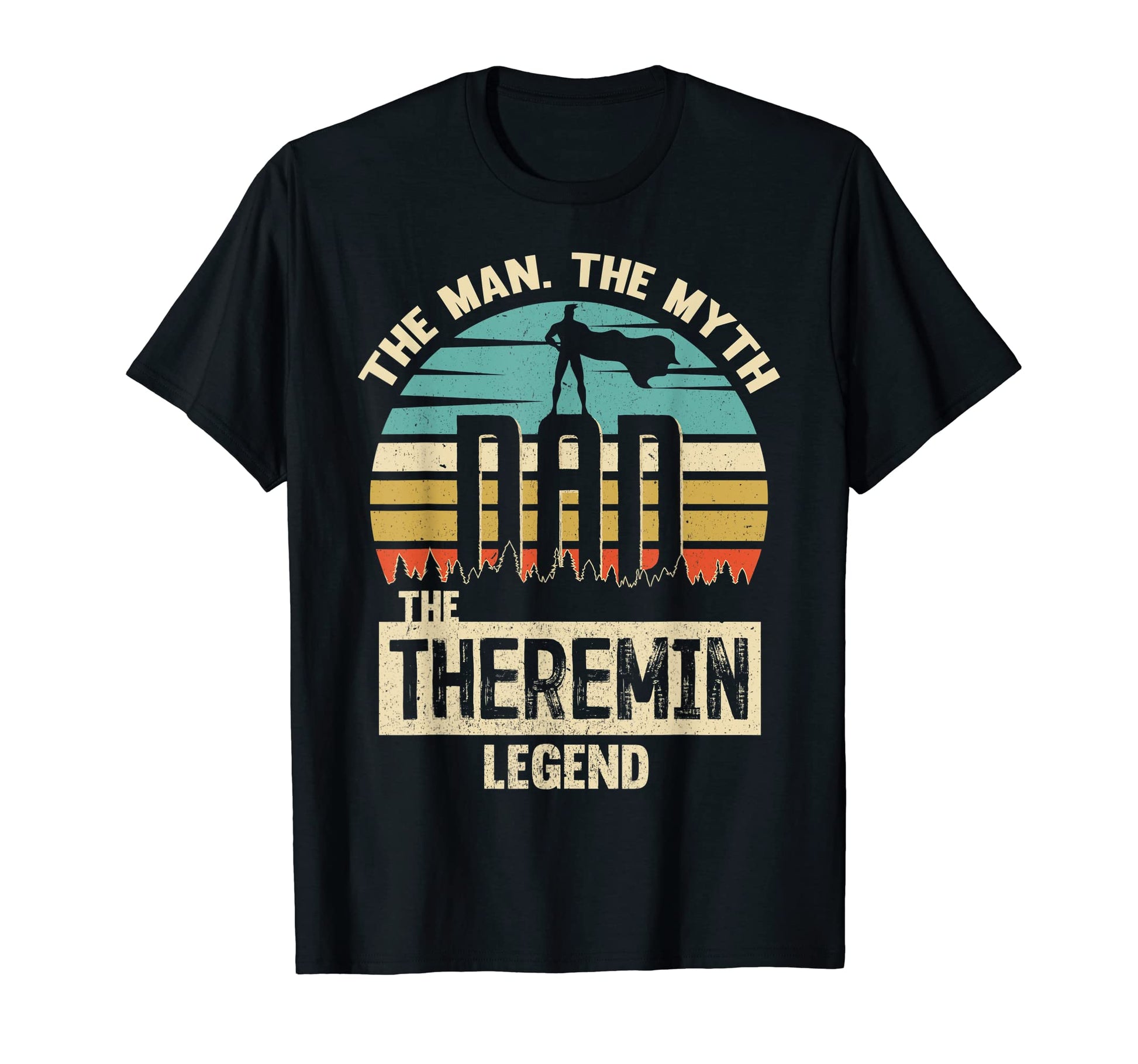 Myth Legend Dad Theremin Amazing Player T-Shirt - Graphic Print for Adults - T-Shirt, Sweatshirt, Hoodie