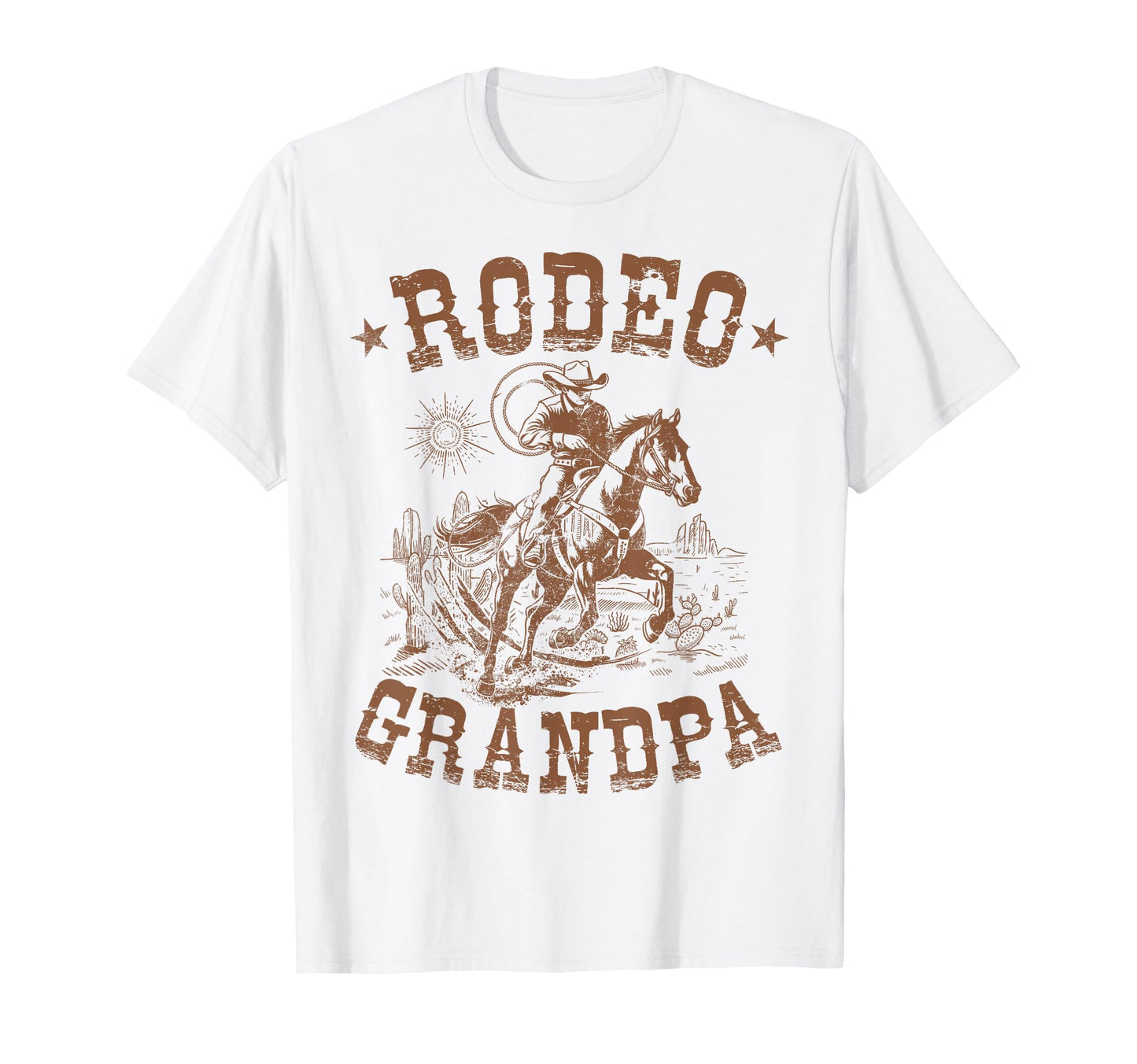 Rodeo Grandpa Western Cowboy Family T-Shirt - Aesthetic Graphic for Adults - T-Shirt, Sweatshirt, Hoodie