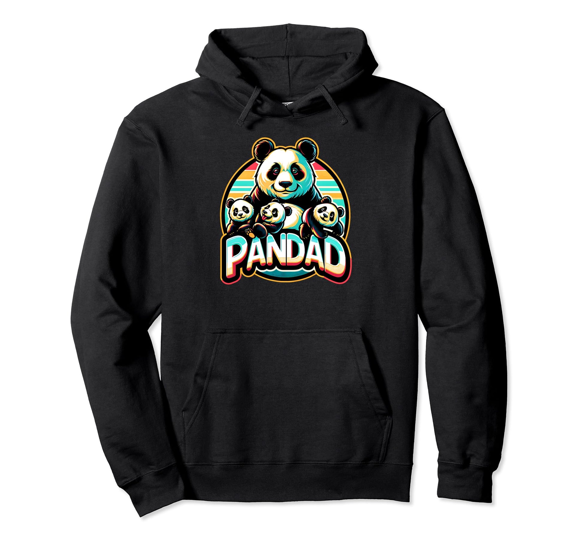 Panda Bear Dad Pandad Panda Bears Papa Hoodie - Unique Graphic Men Women - T-Shirt, Sweatshirt, Hoodie
