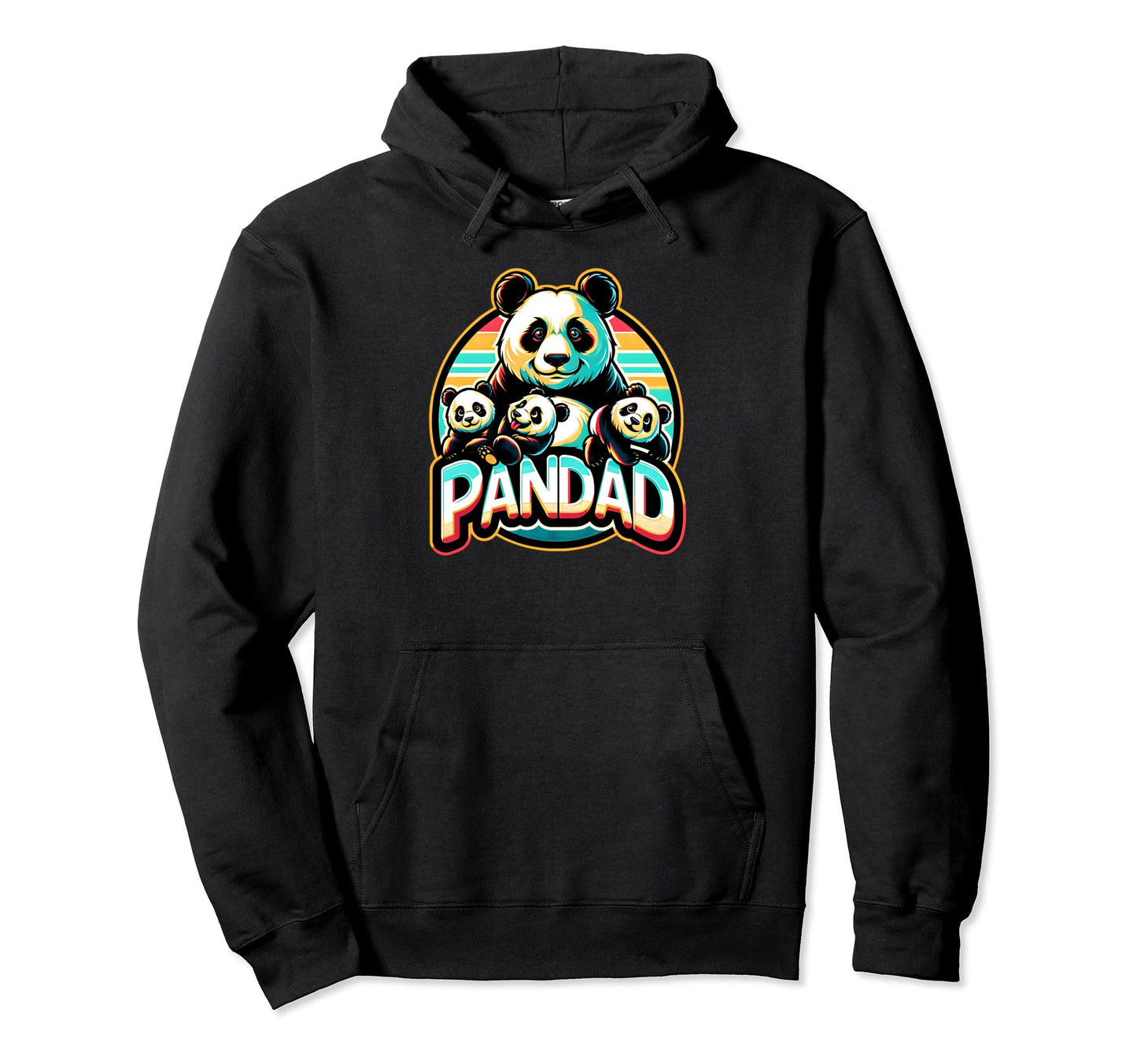 Panda Bear Father Pandad Panda Bears Hoodie - Minimalist Print Men Women - T-Shirt, Sweatshirt, Hoodie