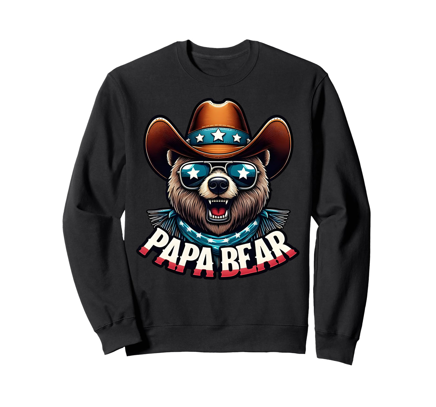 Papa Bear Gifts Funny Birthday Fun Sweatshirt - Minimalist Print Unisex - T-Shirt, Sweatshirt, Hoodie