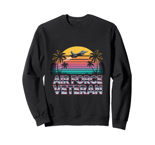 Air Force Veteran Us American Sweatshirt - Fun Novelty Design for Adults - T-Shirt, Sweatshirt, Hoodie