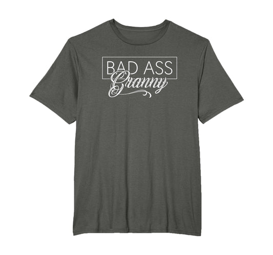 Badass Granny Grandma T-Shirt - Minimalist Print Unisex - T-Shirt, Sweatshirt, Hoodie