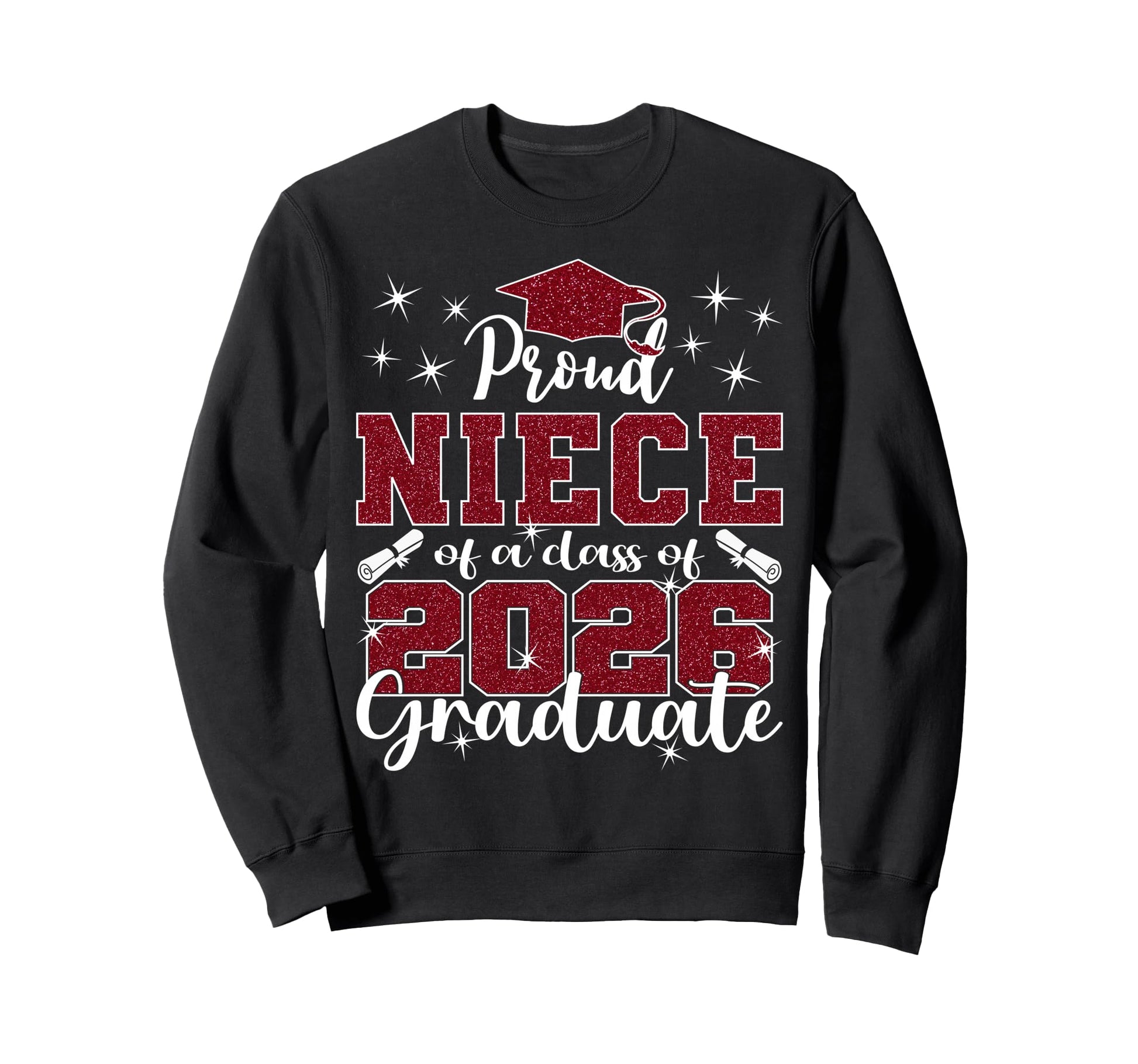 Super Proud Niece 2026 Graduate Senior Sweatshirt - Novelty Apparel Unisex - T-Shirt, Sweatshirt, Hoodie