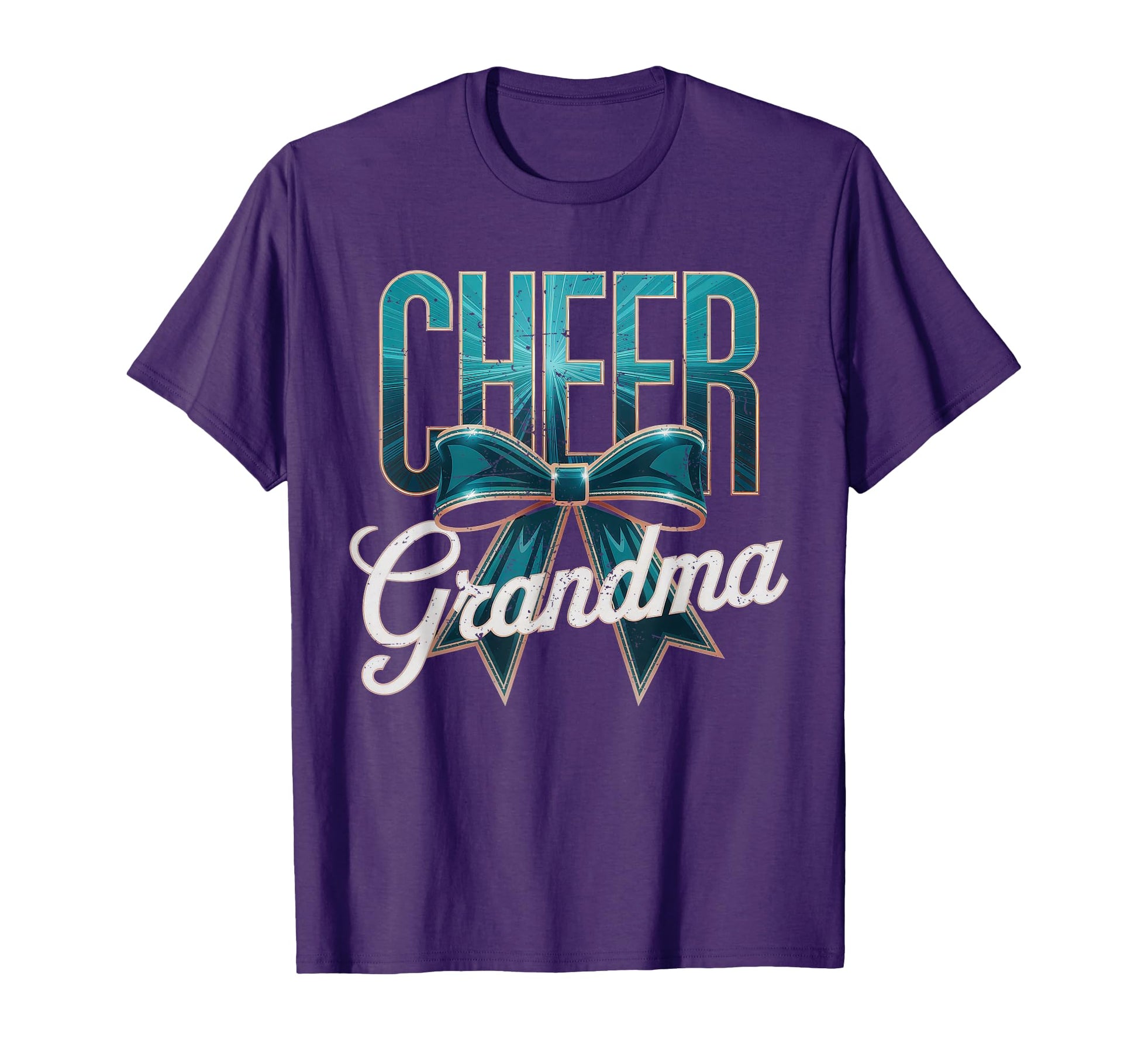 Cheer Grandma Bow Sport Cheerleader T-Shirt - Minimalist Print Unisex - T-Shirt, Sweatshirt, Hoodie