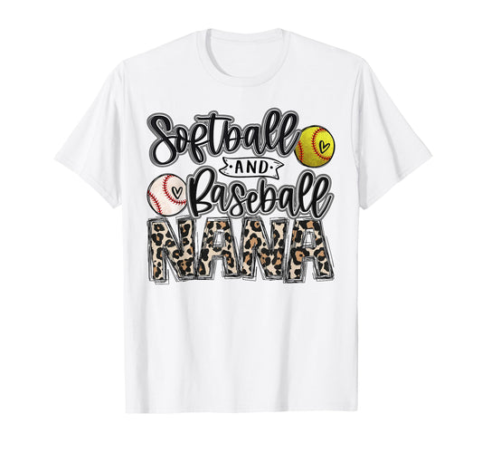 Baseball And Softball Nana Both T-Shirt - Streetwear Style Men Women - T-Shirt, Sweatshirt, Hoodie