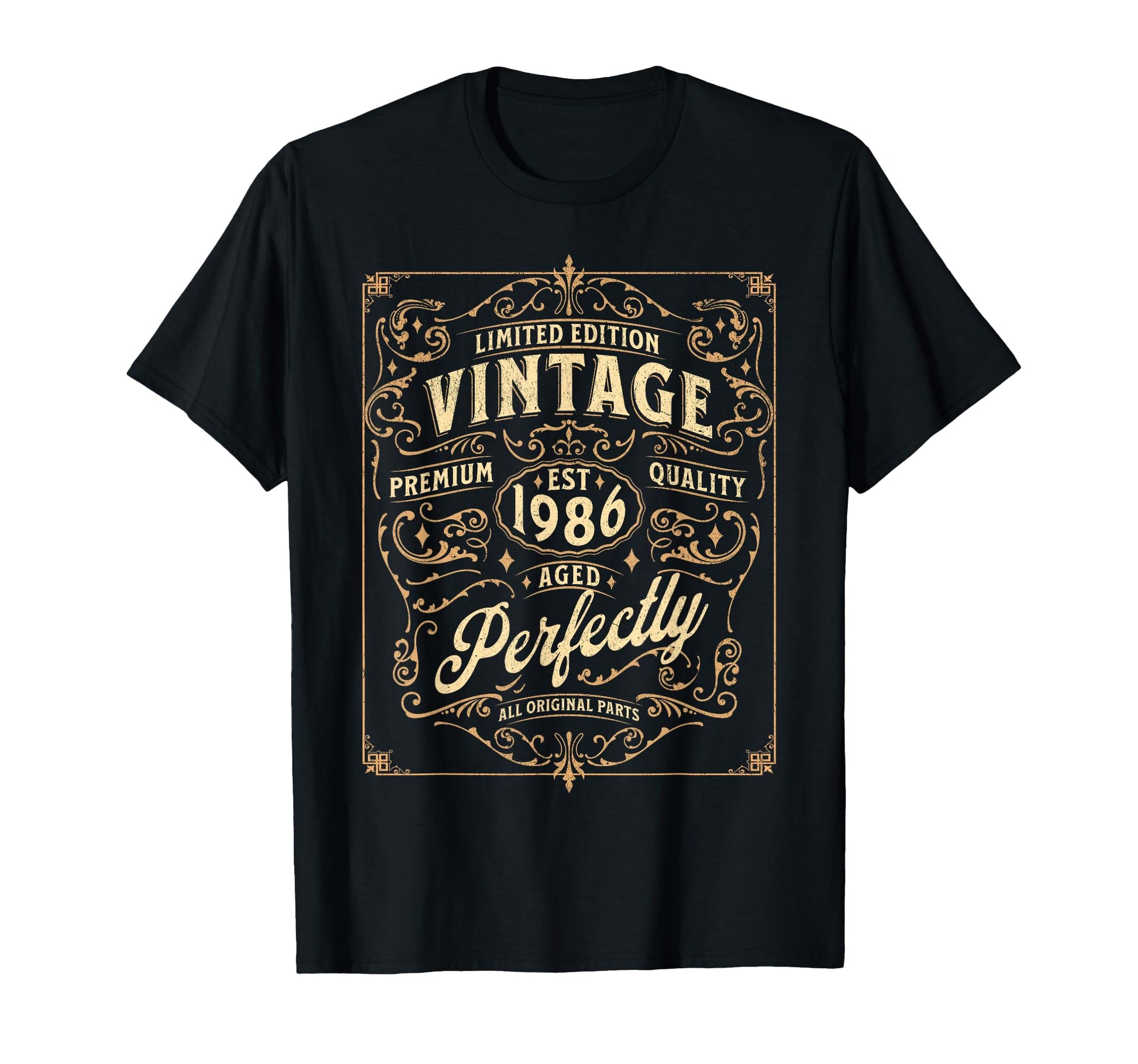 1986 Birthday Aged Perfectly T-Shirt - Aesthetic Graphic Men Women - T-Shirt, Sweatshirt, Hoodie