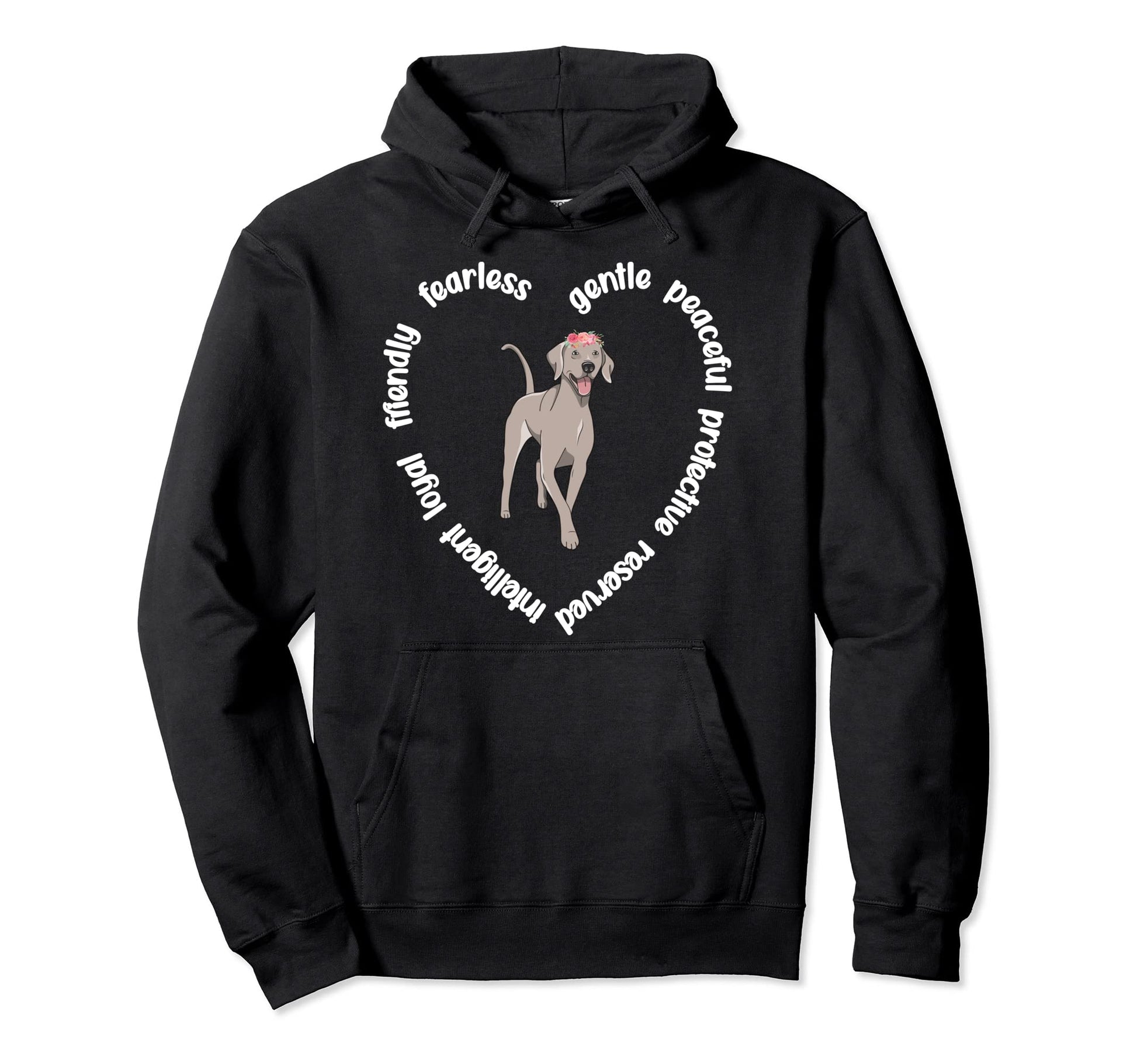 Weimaraner Heart Weimaraner Mom Hoodie - Custom Art Print Men Women - T-Shirt, Sweatshirt, Hoodie