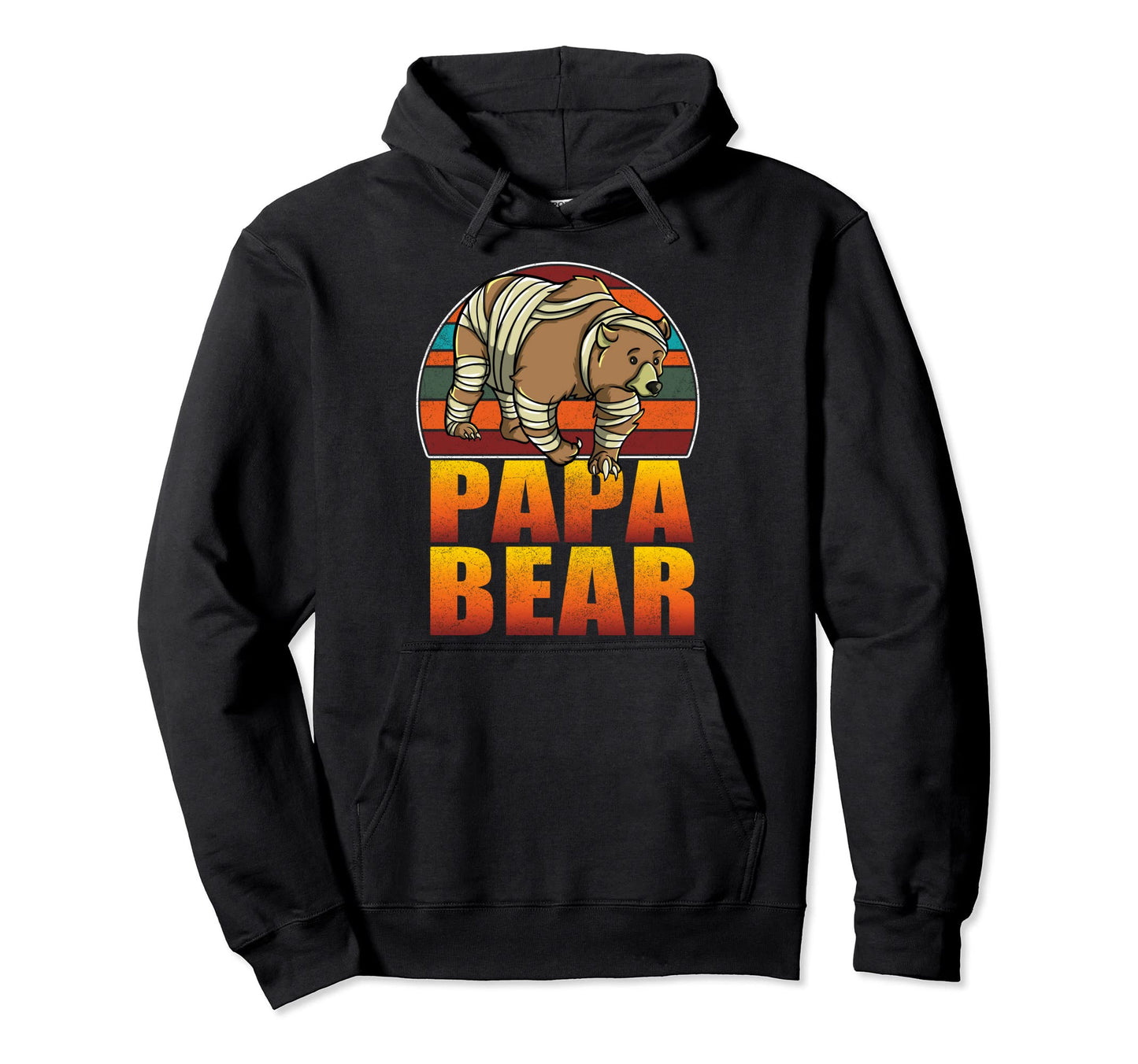 Papa Bear Funny Bear Mummy Halloween Hoodie - Aesthetic Graphic Men Women - T-Shirt, Sweatshirt, Hoodie
