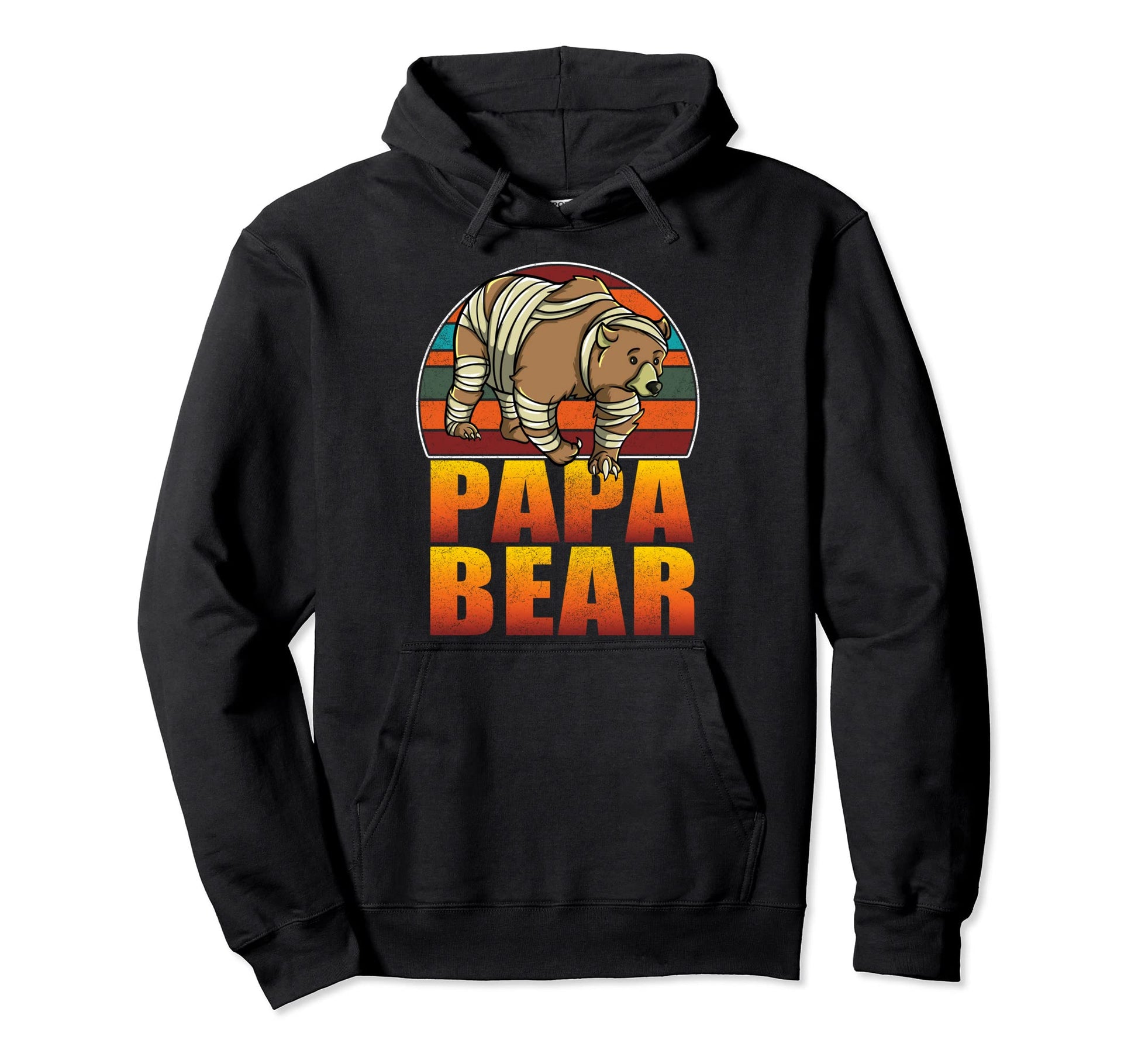 Papa Bear Funny Bear Mummy Halloween Hoodie - Aesthetic Graphic Men Women - T-Shirt, Sweatshirt, Hoodie