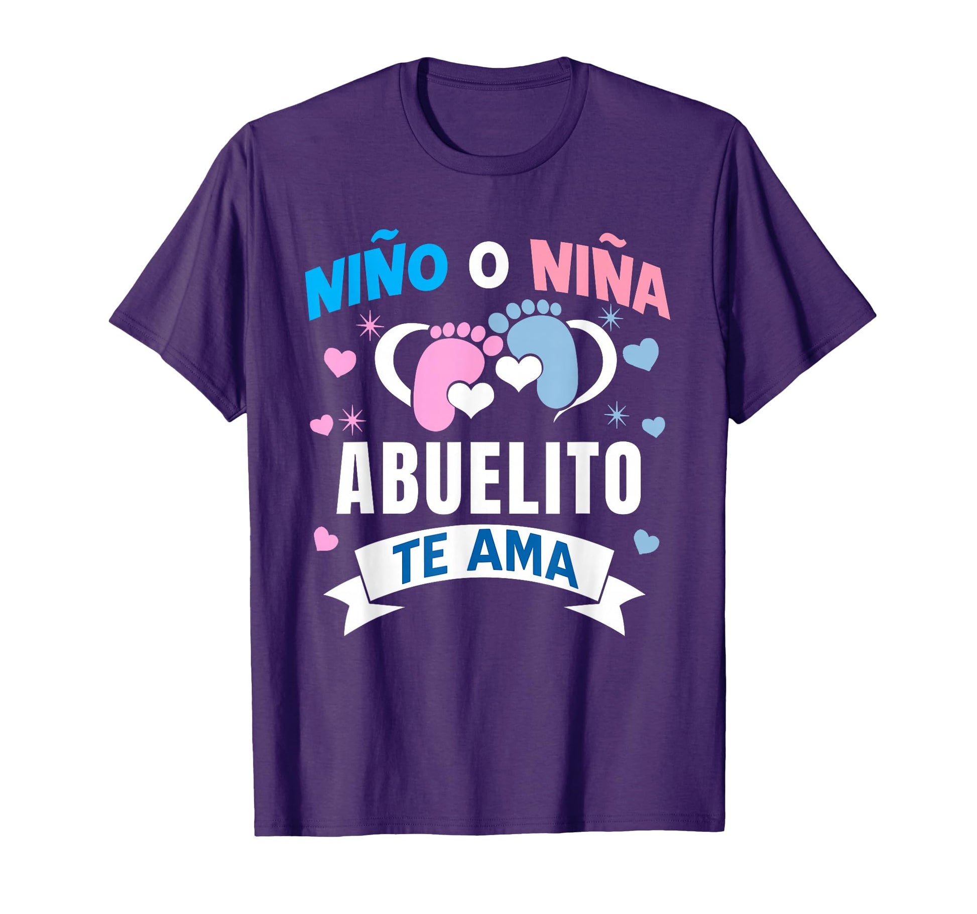 Ni O O Ni Abuelito Te Ama Gender Reveal T-Shirt - Graphic Print Men Women - T-Shirt, Sweatshirt, Hoodie
