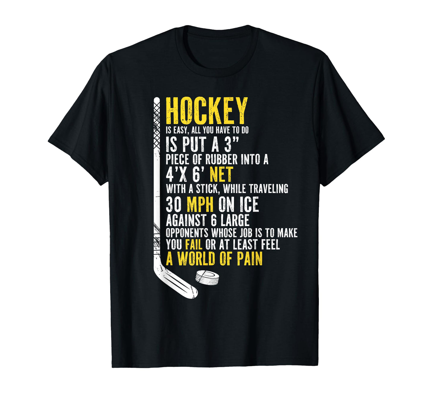 Funny Hockey Player Hockey Fan Hockey T-Shirt - Novelty Apparel Men Women - T-Shirt, Sweatshirt, Hoodie