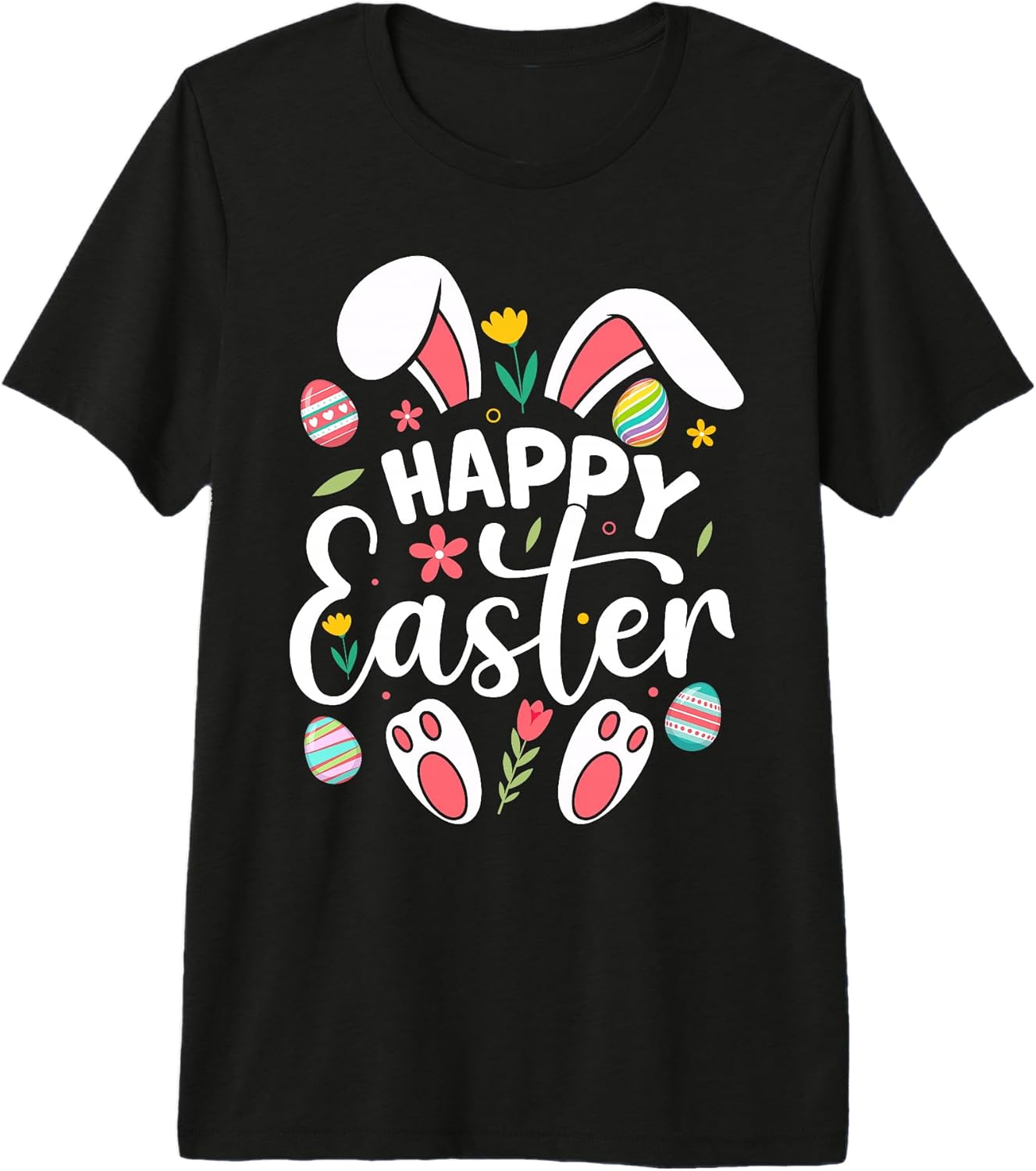 Bunny Happy Easter Sunday Unisex T-shirt, Sweatshirt, Hoodie, Long Sleeve Tee - T-Shirt, Sweatshirt, Hoodie