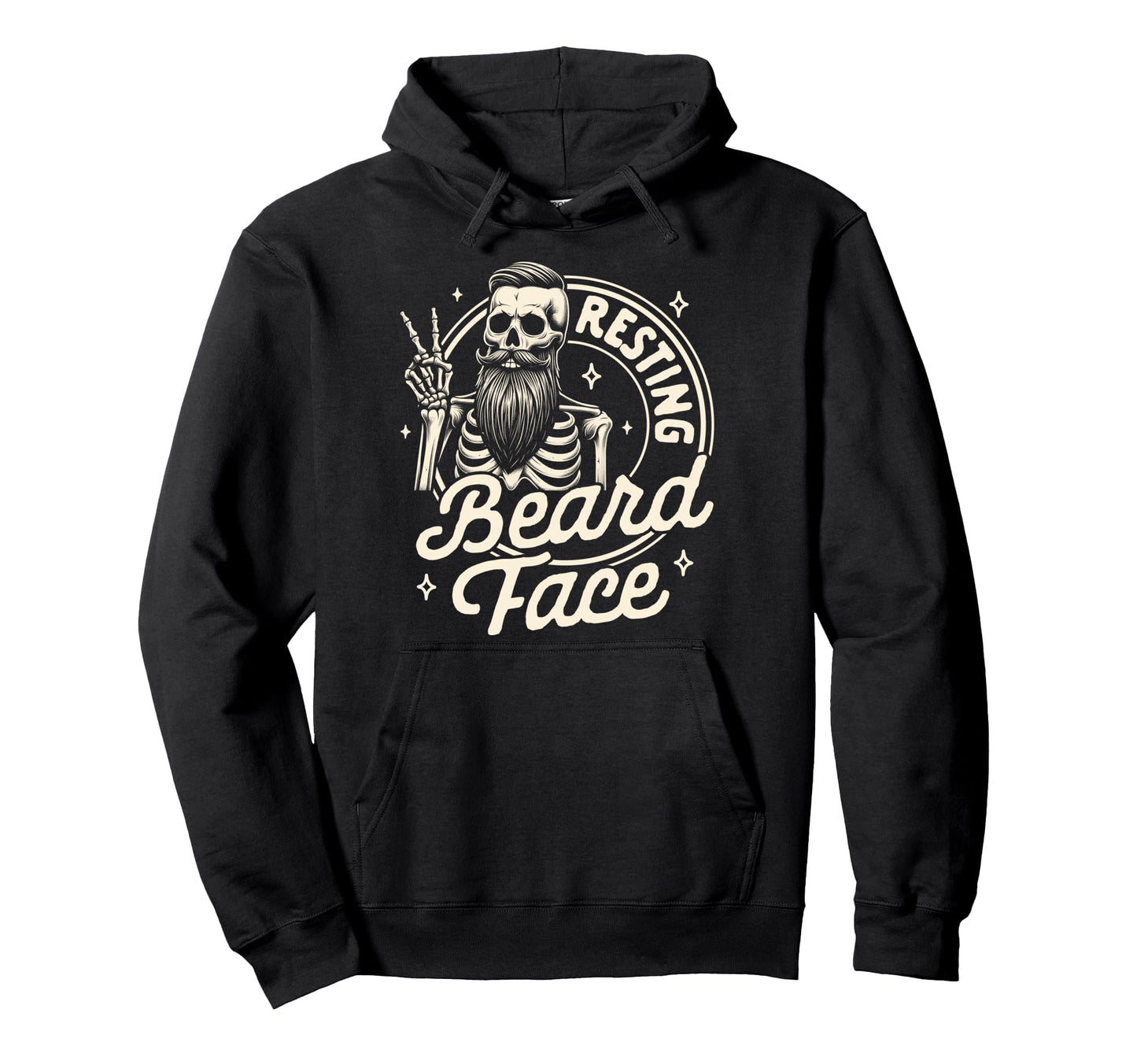 Bearded Dad Daddy Papa Fathers Day Resting Hoodie - Unique Graphic Unisex - T-Shirt, Sweatshirt, Hoodie