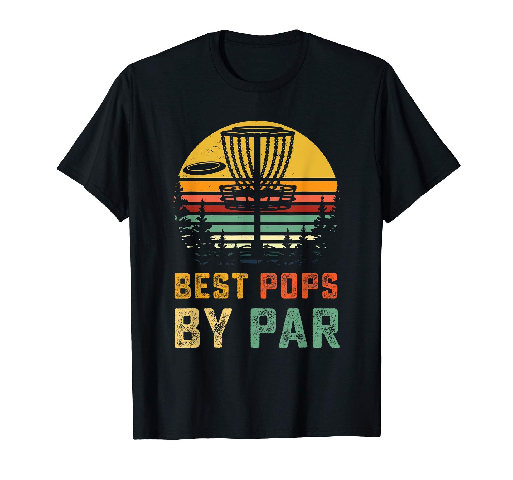 Best Pops Disc Golf Gift Papa Frisbees T-Shirt - Custom Art Print Unisex - T-Shirt, Sweatshirt, Hoodie
