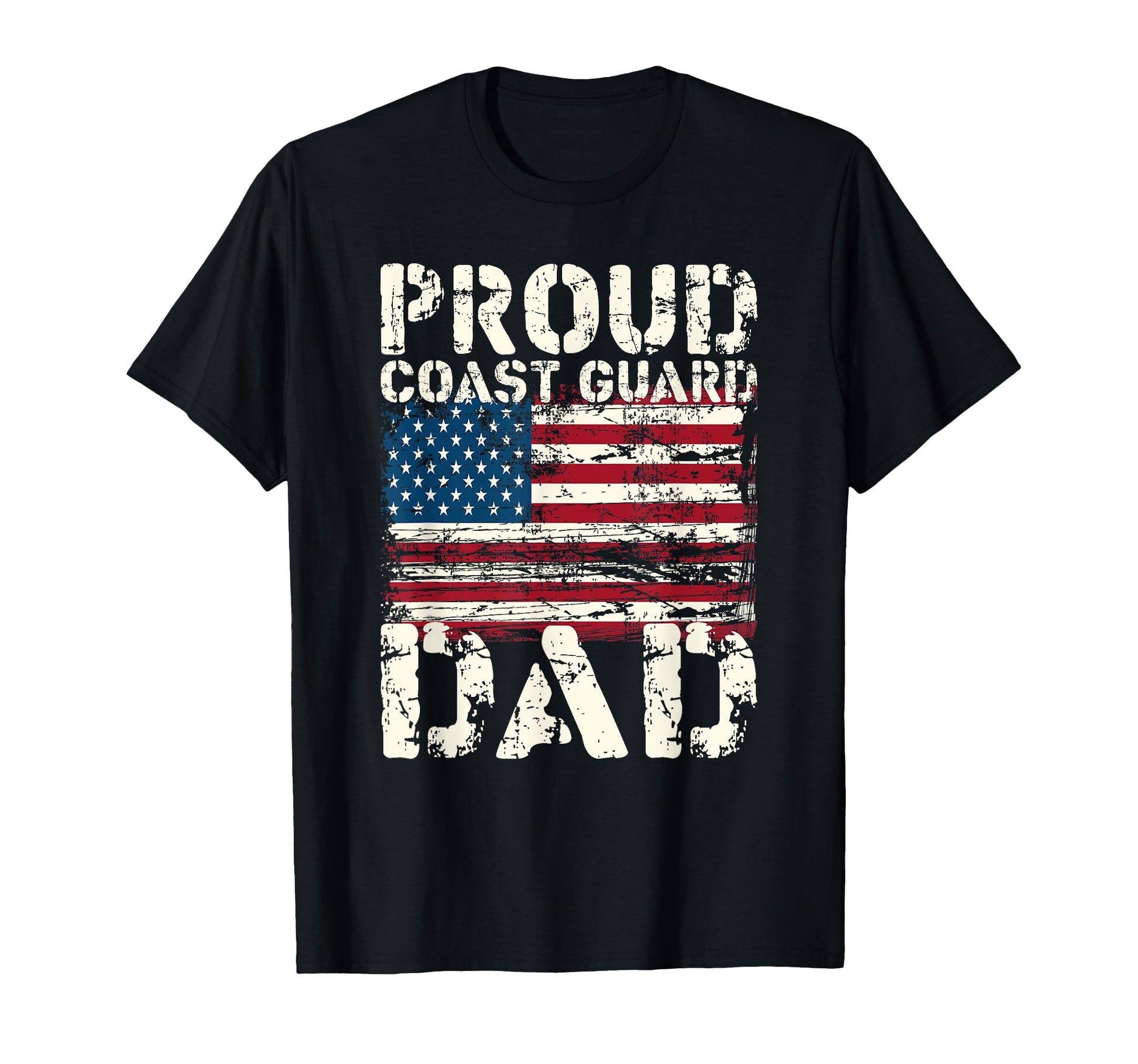 Coast Guard Dad Uscg Distressed Us T-Shirt - Streetwear Style for Adults - T-Shirt, Sweatshirt, Hoodie