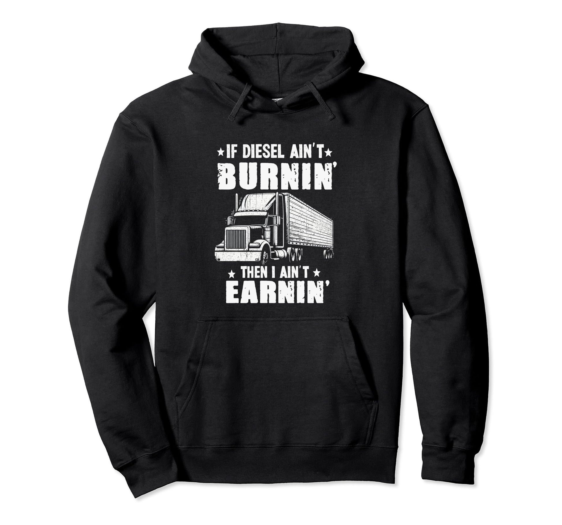 Funny Trucker Truck Driver Trucking Hoodie - Minimalist Print Men Women - T-Shirt, Sweatshirt, Hoodie