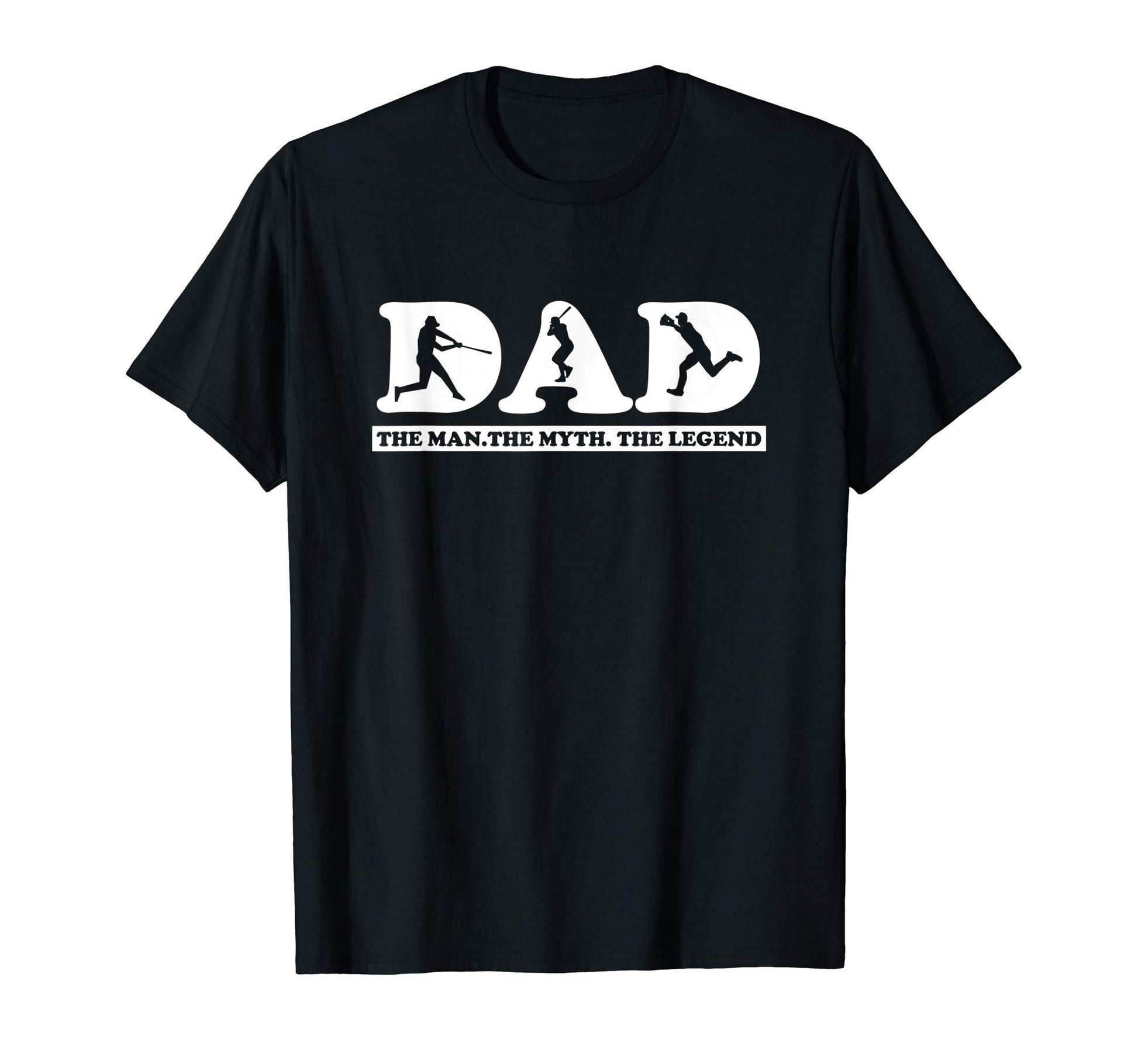 Mens Baseball Dad Myth And Legend T-Shirt - Trendy Graphic for Adults - T-Shirt, Sweatshirt, Hoodie