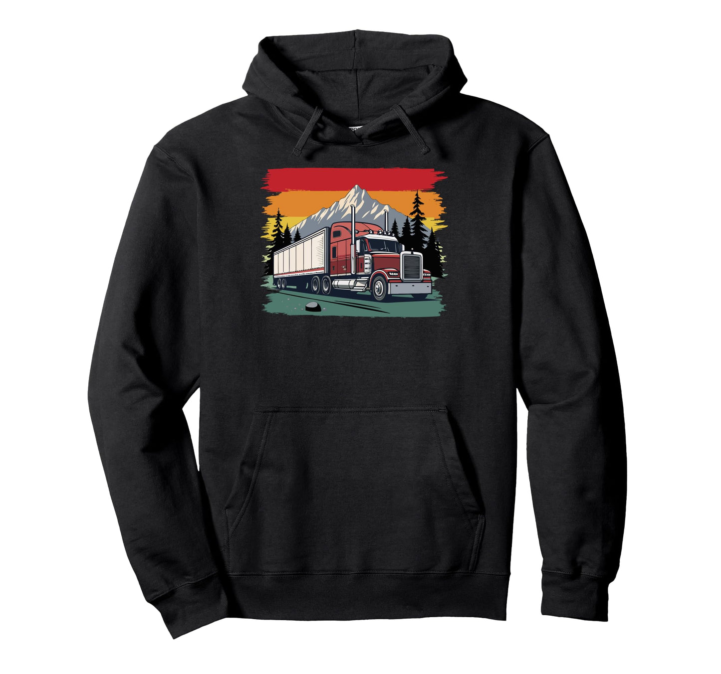 Best Truck Driver Art Dad Grandpa Hoodie - Novelty Apparel Men Women - T-Shirt, Sweatshirt, Hoodie