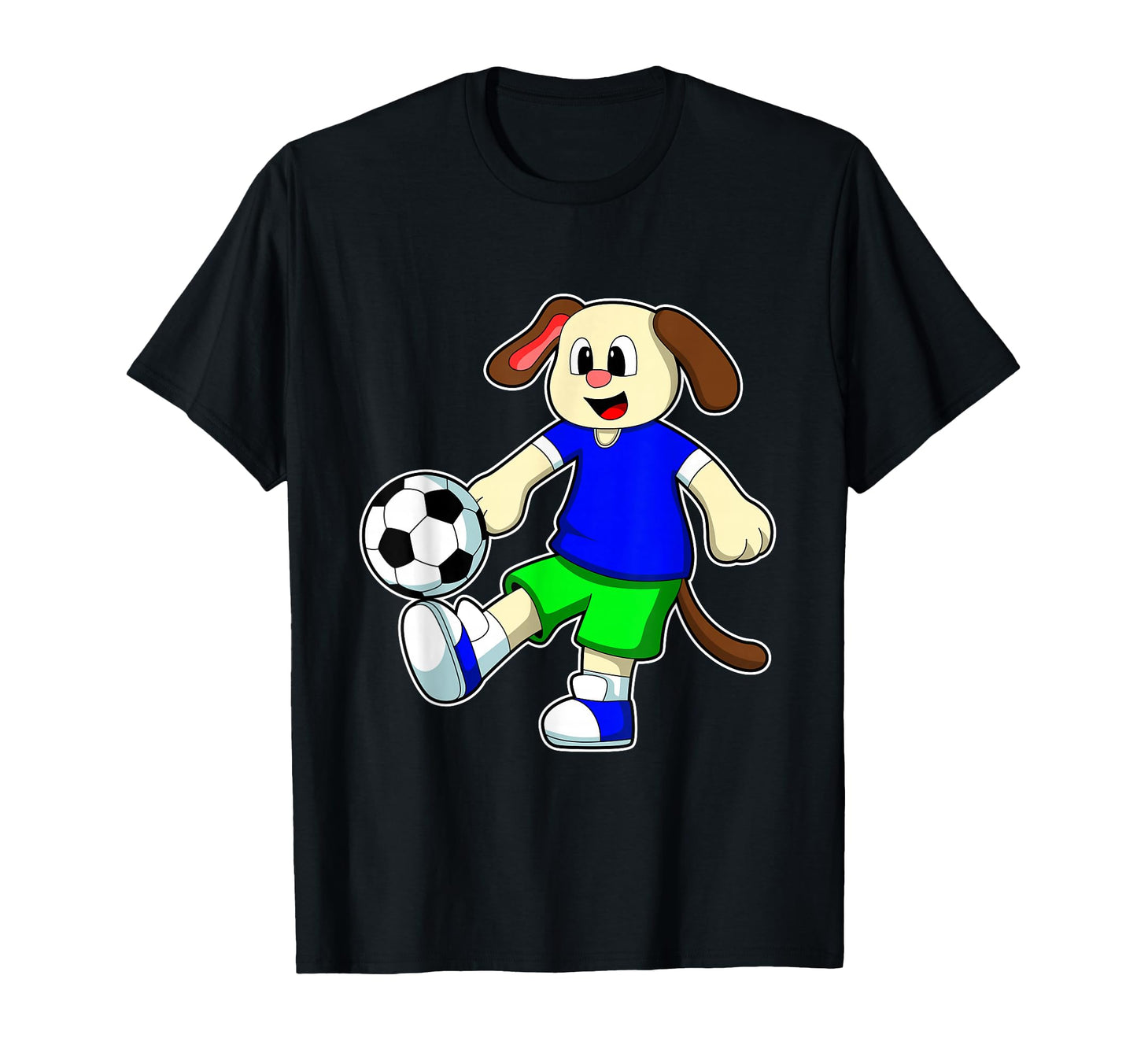 Dog Soccer Player Soccer Sports T-Shirt - Minimalist Print Men Women - T-Shirt, Sweatshirt, Hoodie