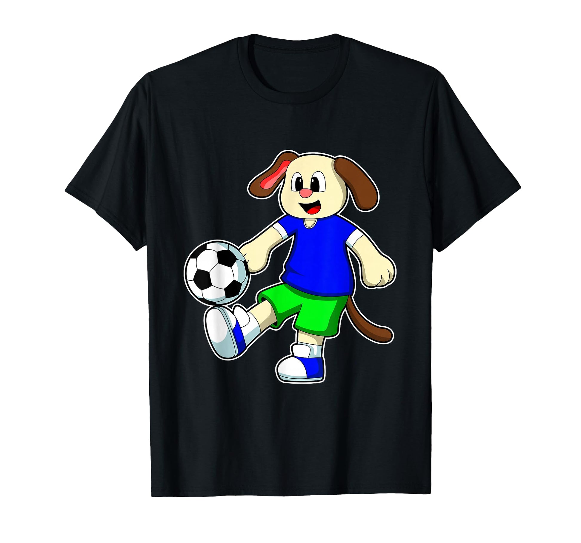 Dog Soccer Player Soccer Sports T-Shirt - Minimalist Print Men Women - T-Shirt, Sweatshirt, Hoodie
