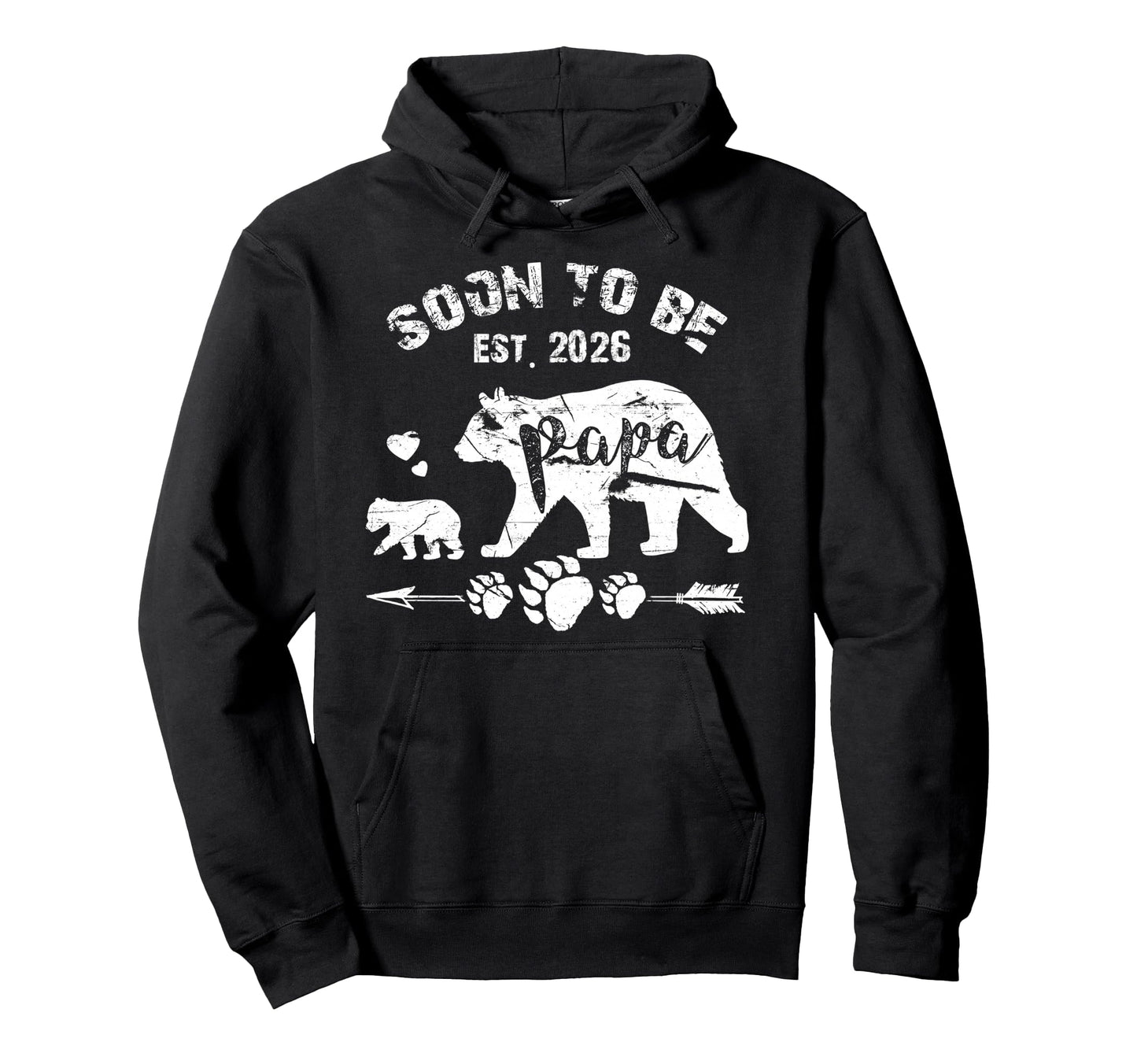 Mens Soon To Be Papa 2026 Funny New Papa Hoodie - Trendy Graphic for Adults - T-Shirt, Sweatshirt, Hoodie