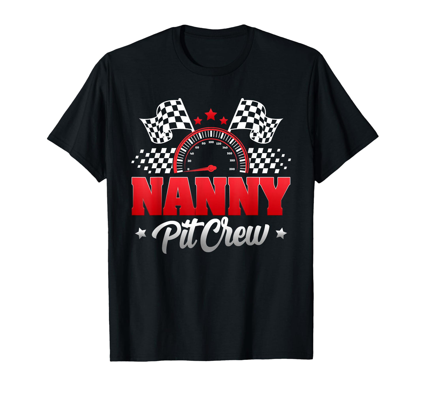 Nanny Pit Crew Race Car Birthday T-Shirt - Casual Everyday Wear for Adults - T-Shirt, Sweatshirt, Hoodie