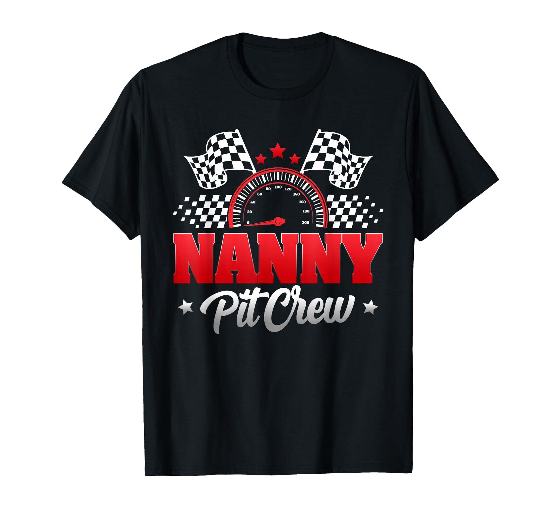 Nanny Pit Crew Race Car Birthday T-Shirt - Casual Everyday Wear for Adults - T-Shirt, Sweatshirt, Hoodie