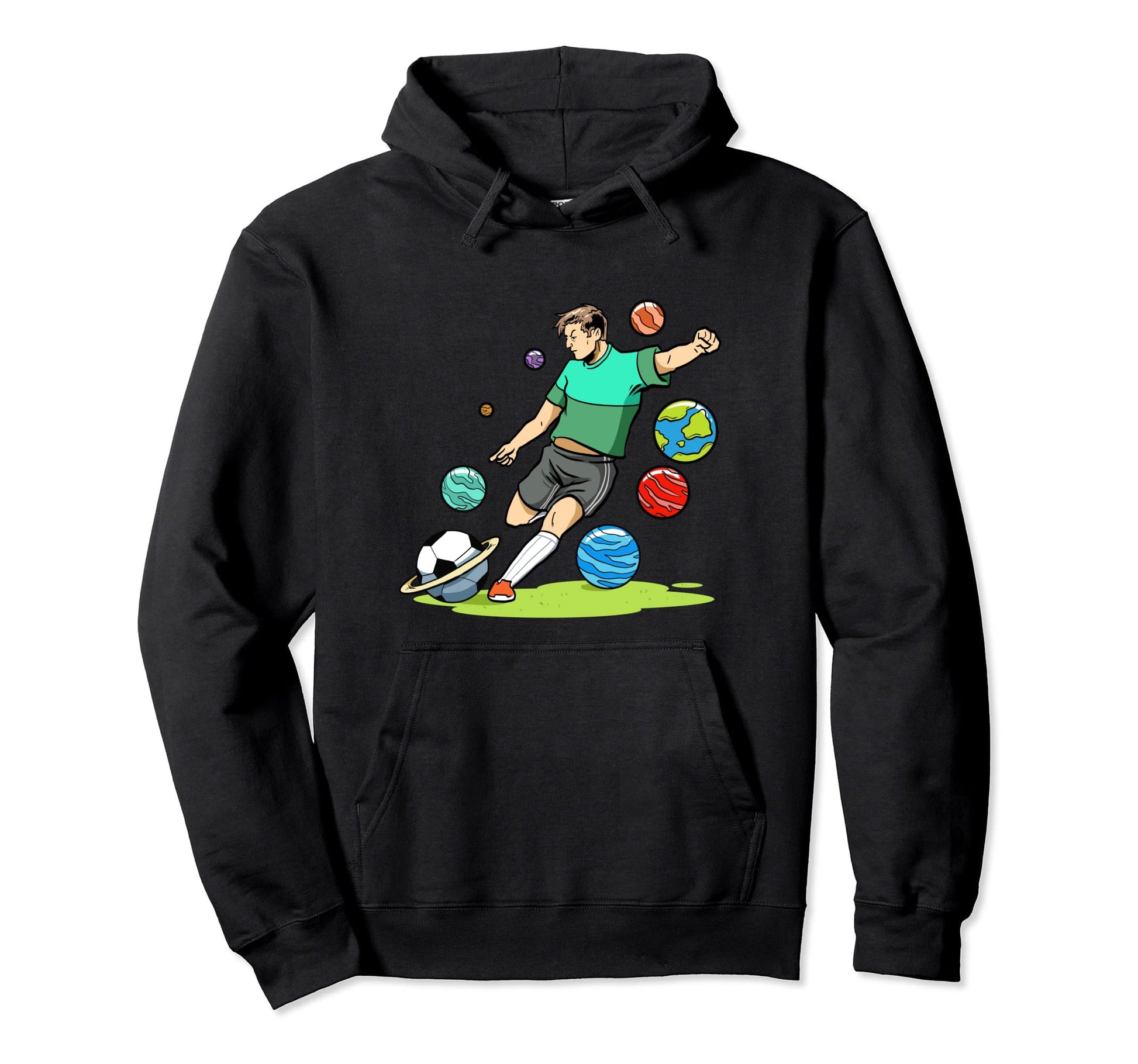 Soccer Player Planet System Soccer Hoodie - Custom Art Print Unisex - T-Shirt, Sweatshirt, Hoodie