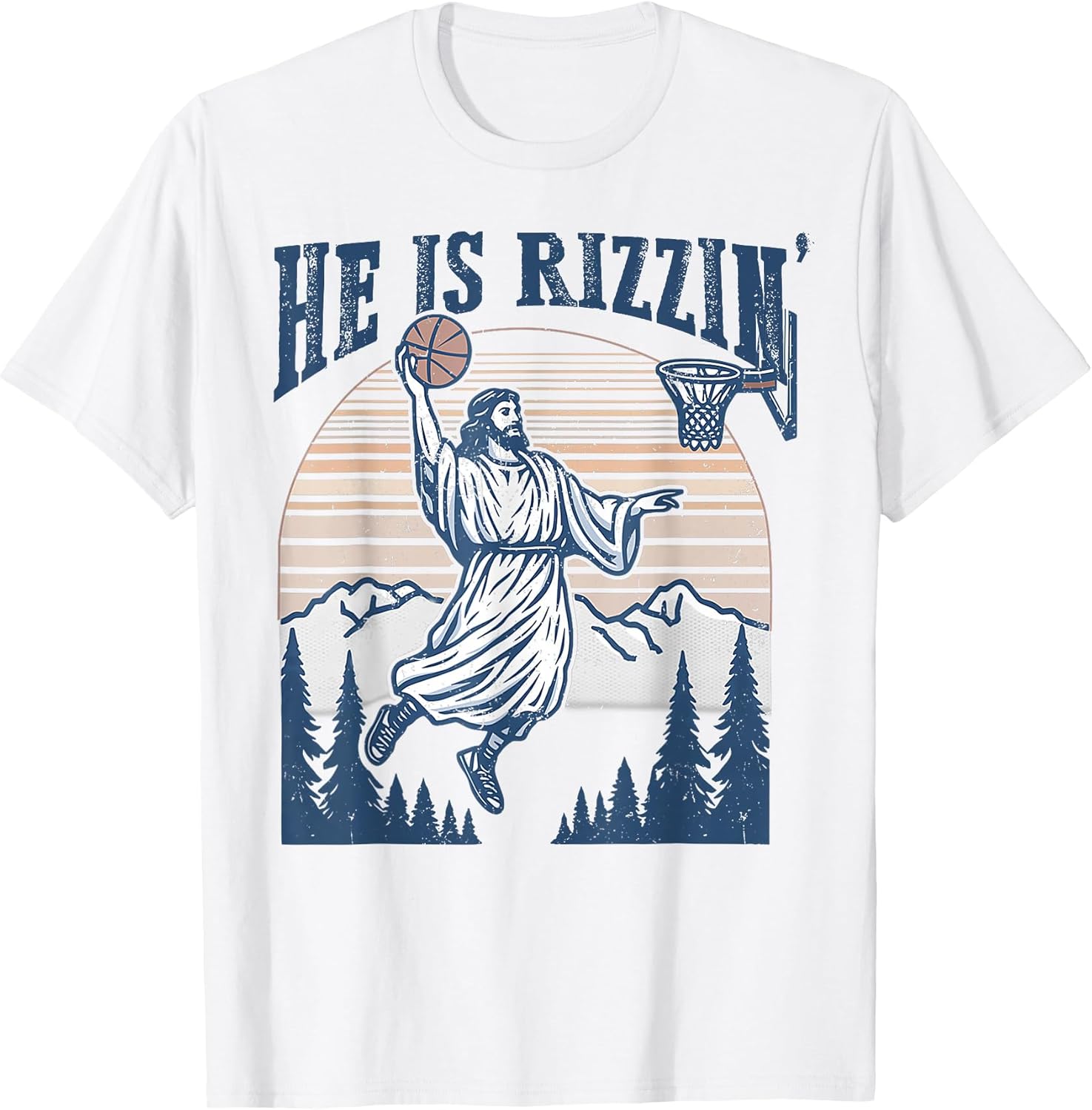 Basketball He Is Rizzin' Easter Jesus Christian Unisex T-shirt, Sweatshirt, Hoodie, Long Sleeve Tee - T-Shirt, Sweatshirt, Hoodie