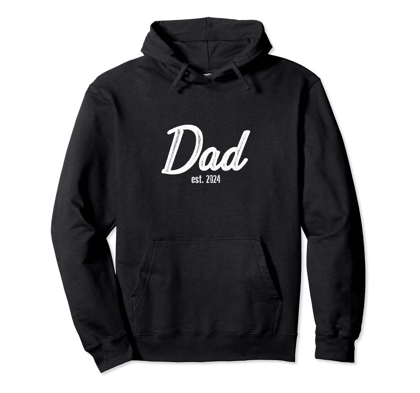 Dad Est 2024 Gift Dad Expectant Father Hoodie - Trendy Graphic for Adults - T-Shirt, Sweatshirt, Hoodie