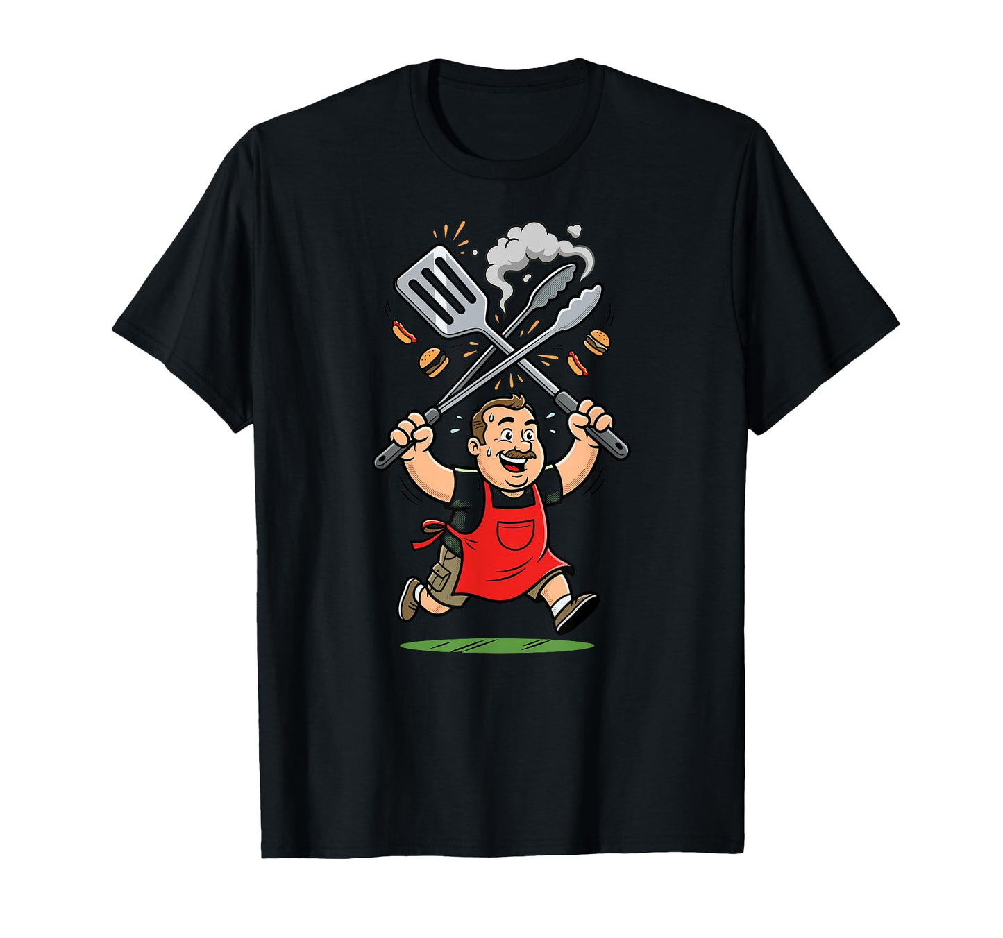 Griller Dad Grill Tongs Spatula Funny T-Shirt - Novelty Apparel for Adults - T-Shirt, Sweatshirt, Hoodie