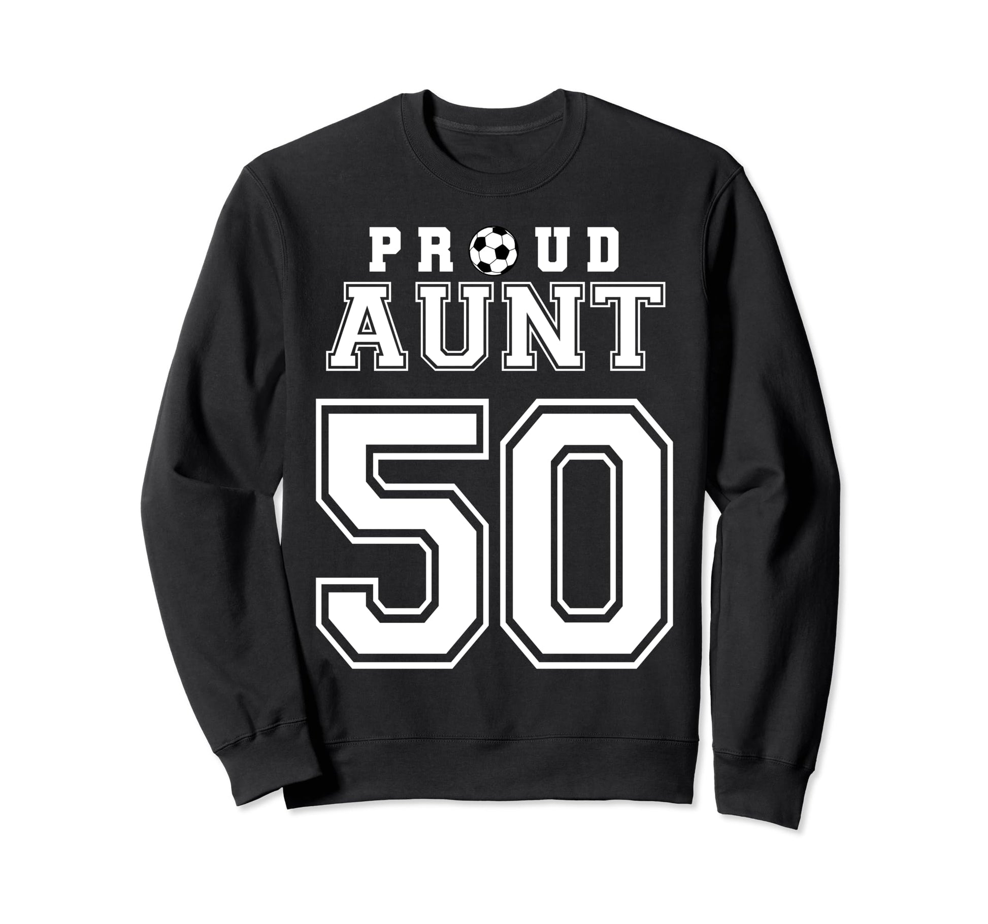 Number 50 Custom Proud Soccer Futbol Sweatshirt - Graphic Print Unisex - T-Shirt, Sweatshirt, Hoodie
