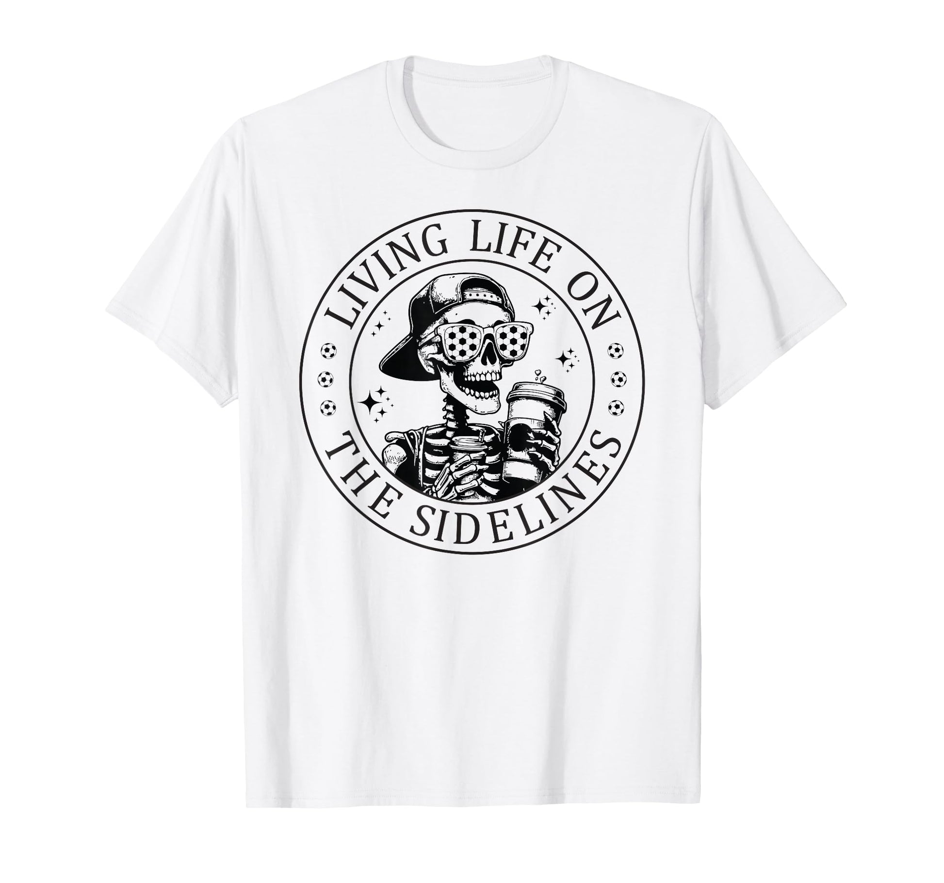 Skeleton Soccer Mom Coffee T-Shirt - Casual Everyday Wear for Adults - T-Shirt, Sweatshirt, Hoodie