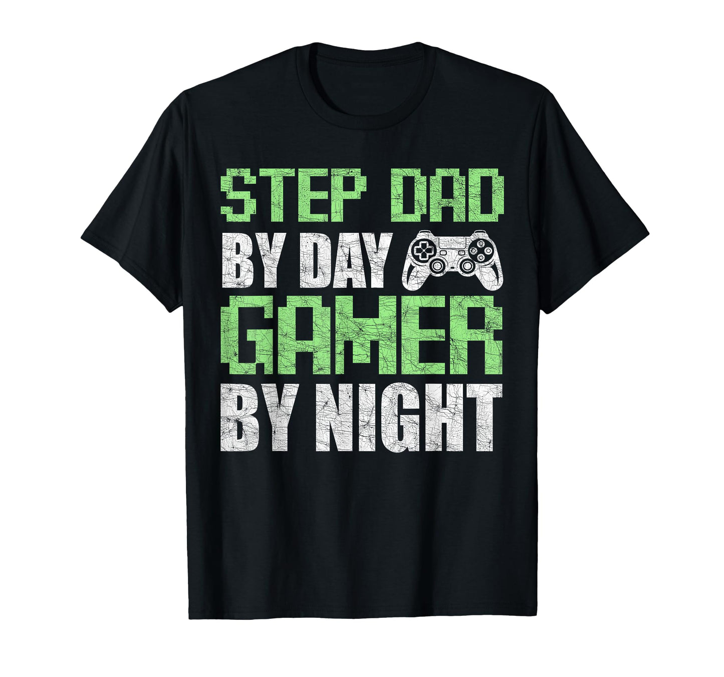 Gamer Stepdad Fathers Day Step Dad Day T-Shirt - Minimalist Print Unisex - T-Shirt, Sweatshirt, Hoodie