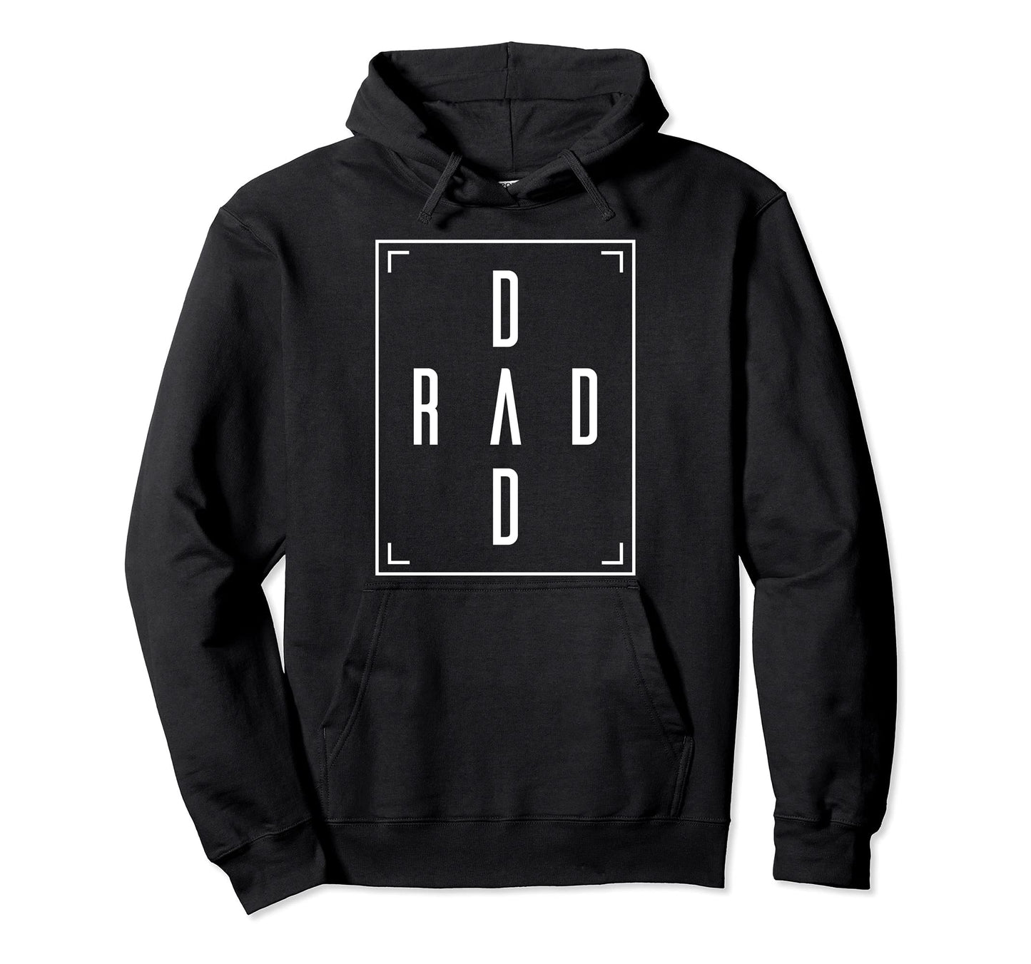 Funny Simple Fathers Day Rad Dad Dads Hoodie - Custom Art Print Men Women - T-Shirt, Sweatshirt, Hoodie