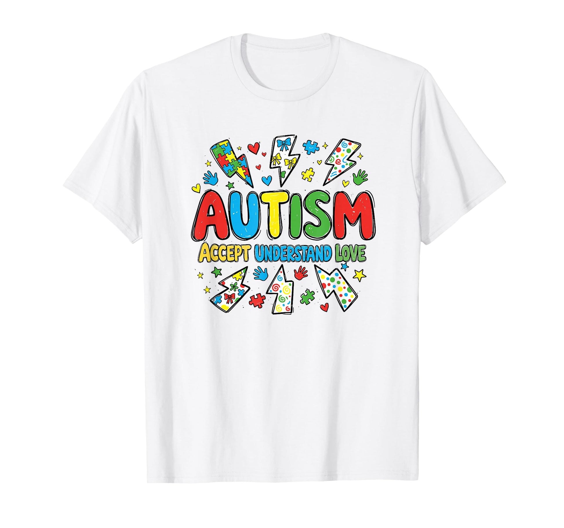 Autism Awareness Acceptance T-Shirt - Aesthetic Graphic for Adults - T-Shirt, Sweatshirt, Hoodie