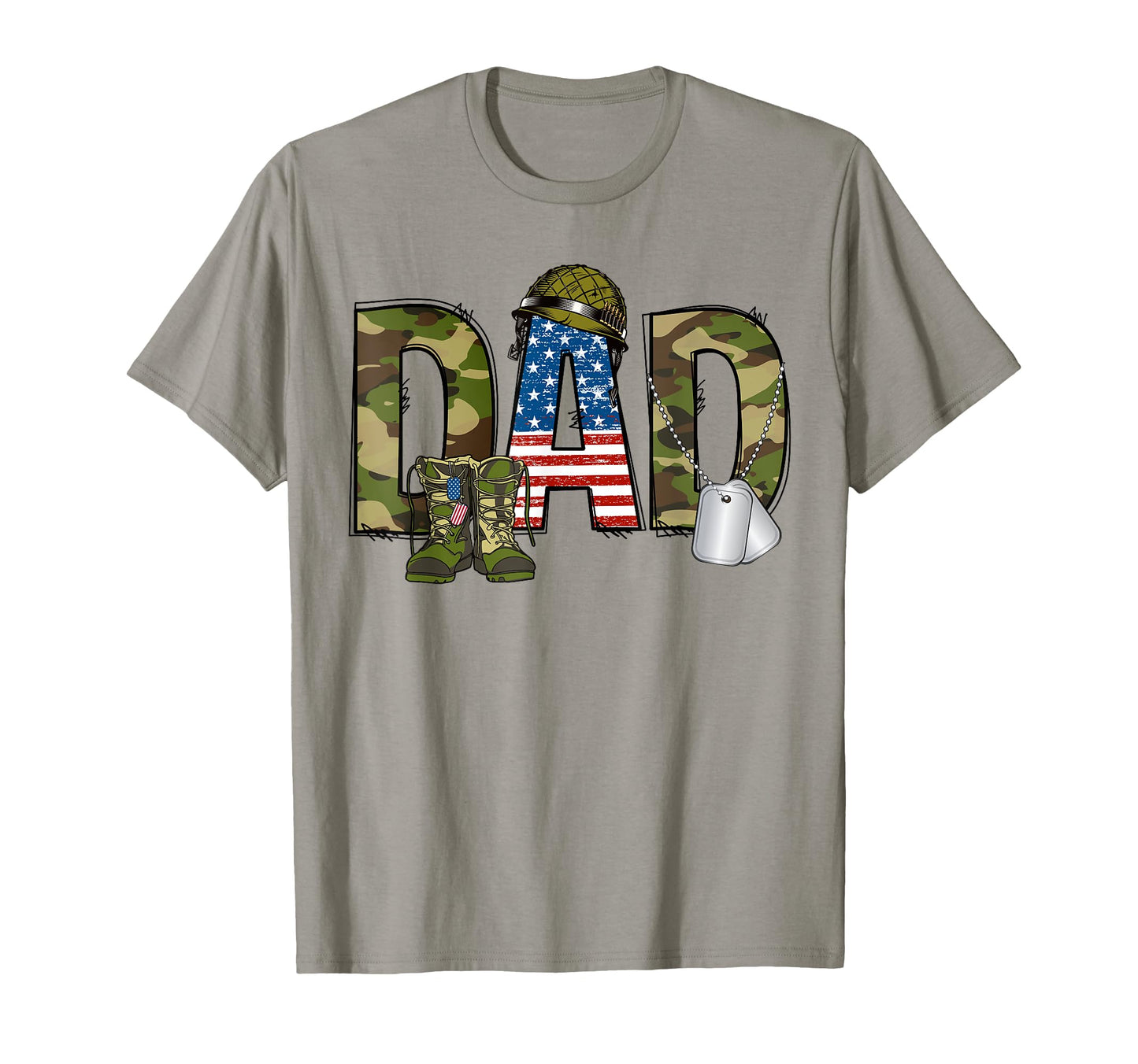Veteran Dad Camo Army Military Us T-Shirt - Aesthetic Graphic Men Women - T-Shirt, Sweatshirt, Hoodie
