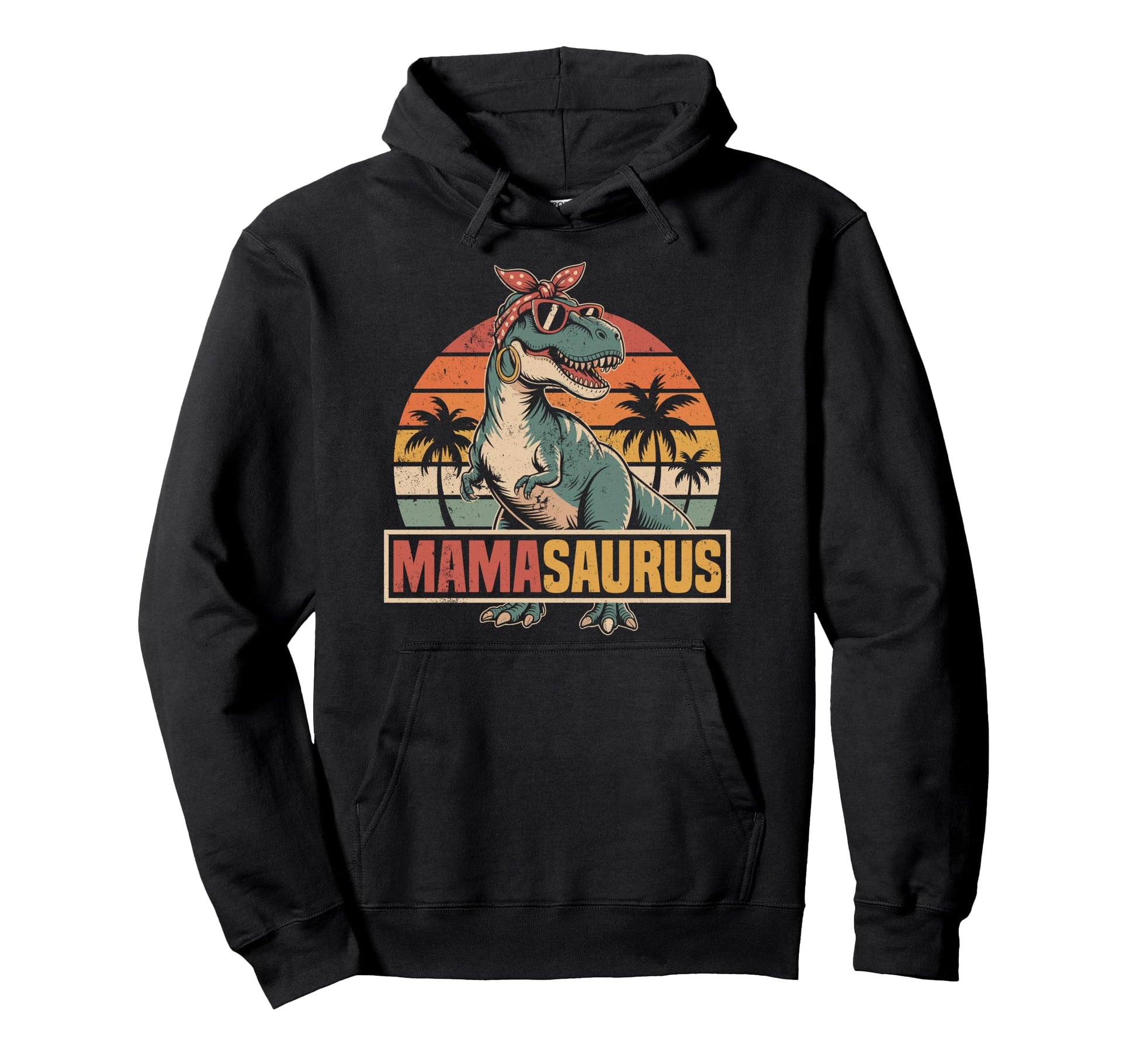 Mamasaurus T Rex Dinosaur Family Hoodie - Custom Art Print for Adults - T-Shirt, Sweatshirt, Hoodie