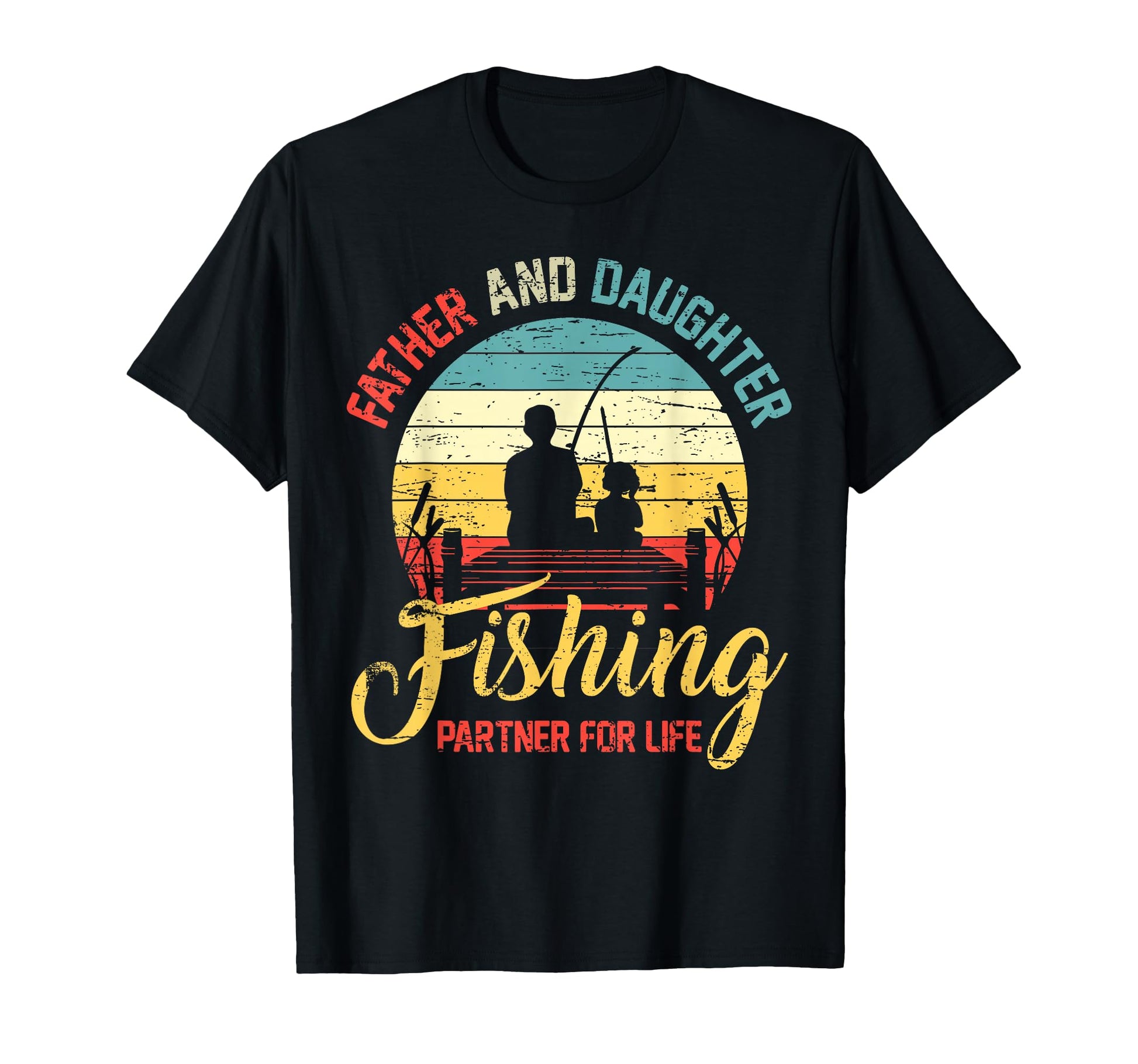 Father Daughter Fishing Partner Life T-Shirt - Custom Art Print for Adults - T-Shirt, Sweatshirt, Hoodie