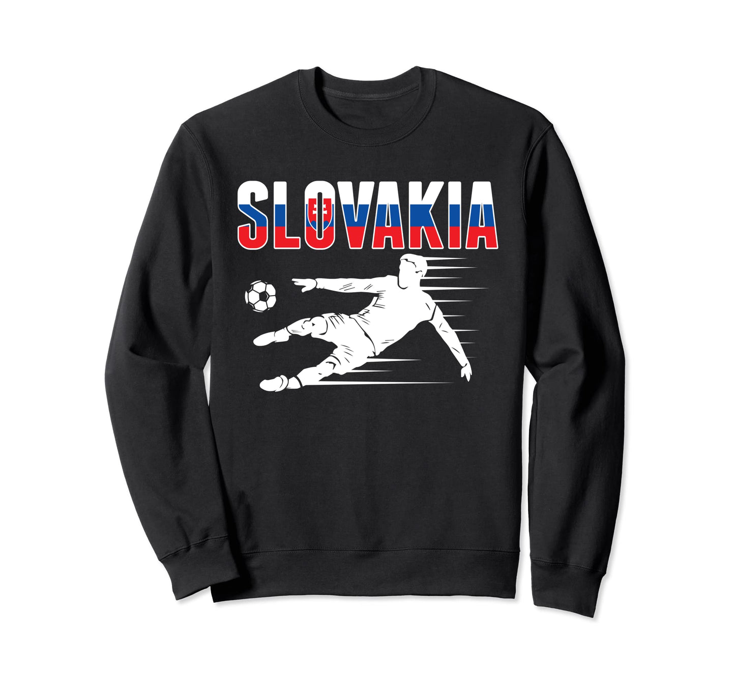 Slovakia Soccer Fans Jersey Proud Sweatshirt - Fun Novelty Design Unisex - T-Shirt, Sweatshirt, Hoodie