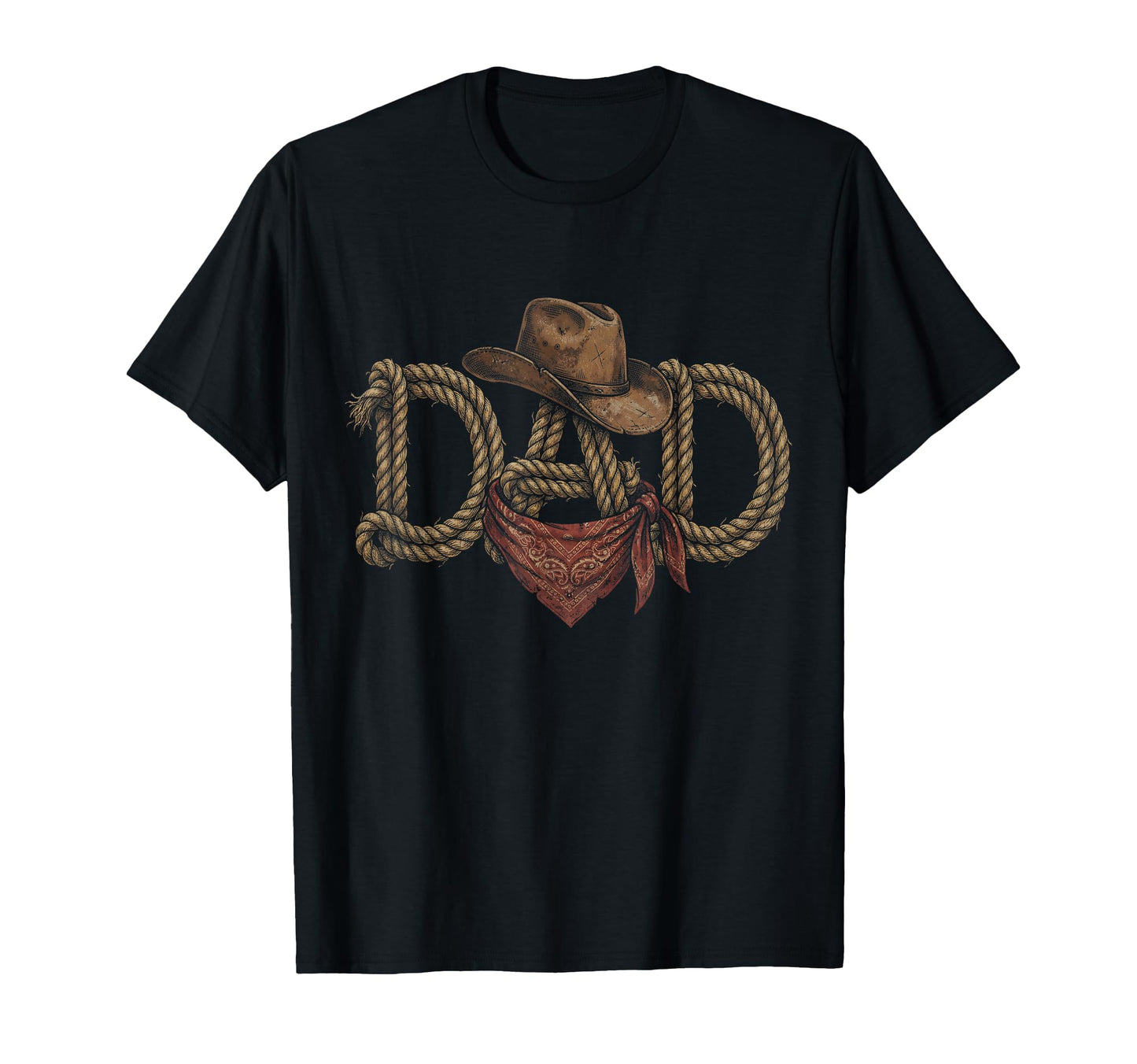 Dad Cowboy Western Rodeo Fathers T-Shirt - Casual Everyday Wear Men Women - T-Shirt, Sweatshirt, Hoodie