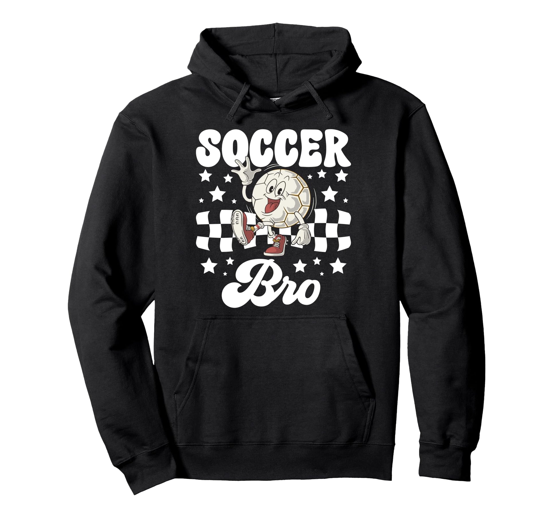 Soccer Bro Groovy Soccer Brother Hoodie - Minimalist Print Men Women - T-Shirt, Sweatshirt, Hoodie