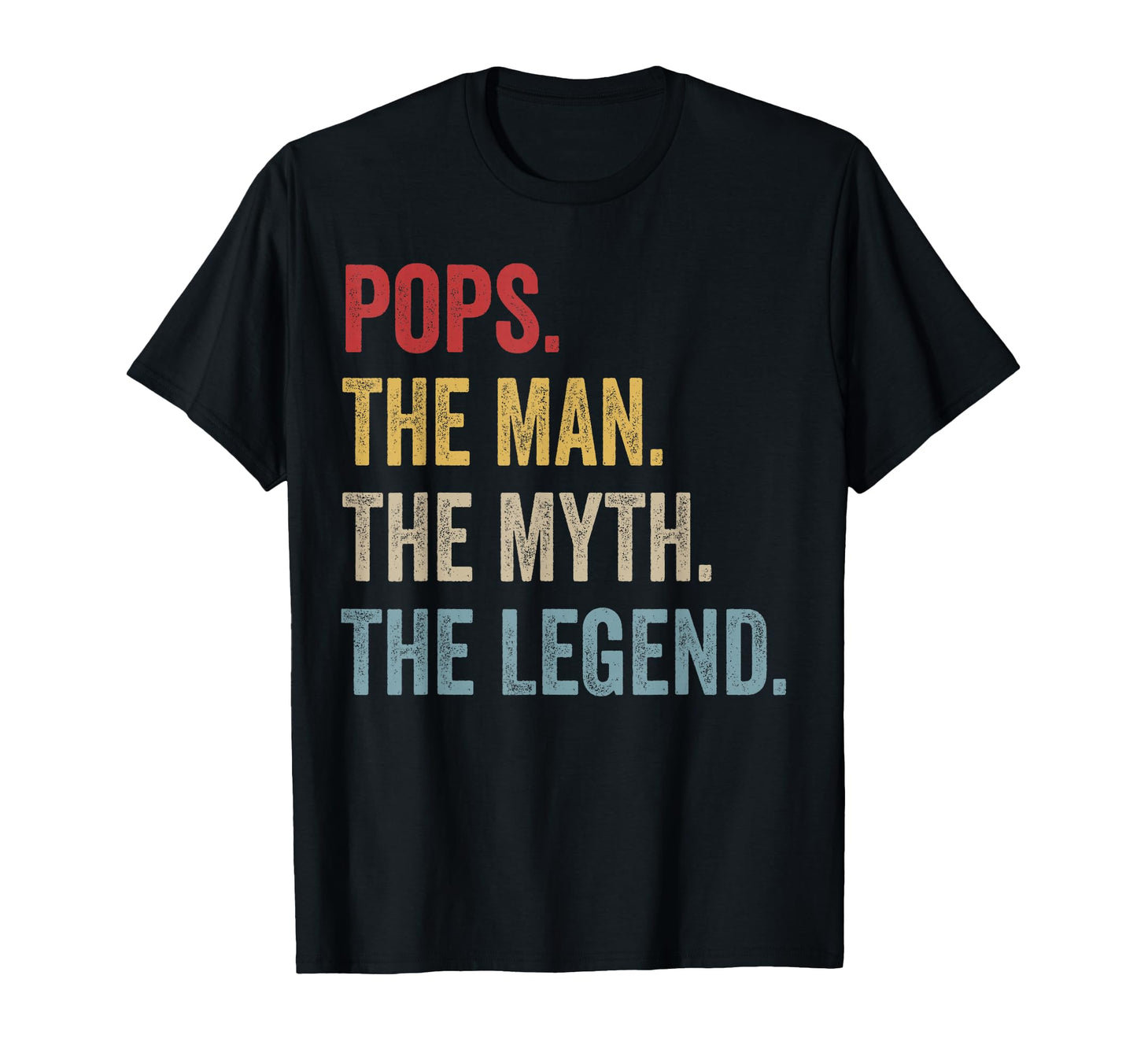 Pops Myth Legend Grandpa T-Shirt - Custom Art Print Unisex - T-Shirt, Sweatshirt, Hoodie