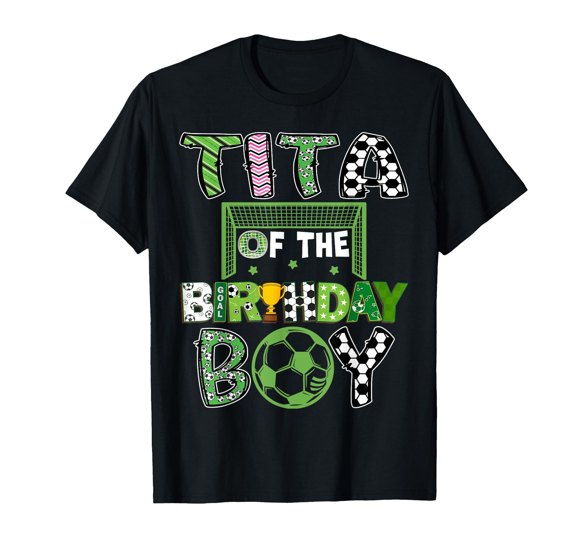 Tita Birthday Soccer Player Birthday T-Shirt - Graphic Print for Adults - T-Shirt, Sweatshirt, Hoodie